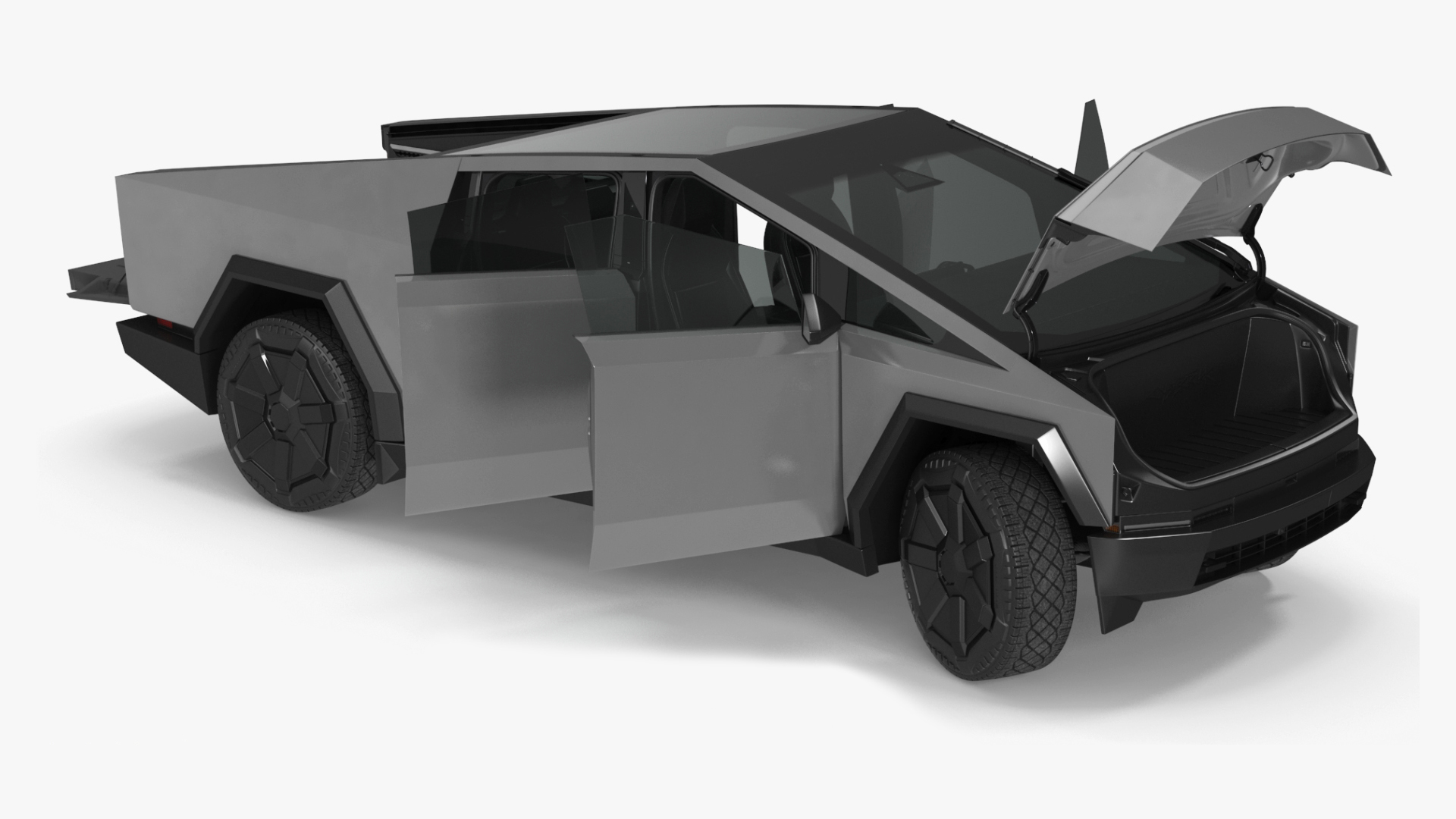 2024 Tesla Cybertruck Rigged for Cinema 4D 3D