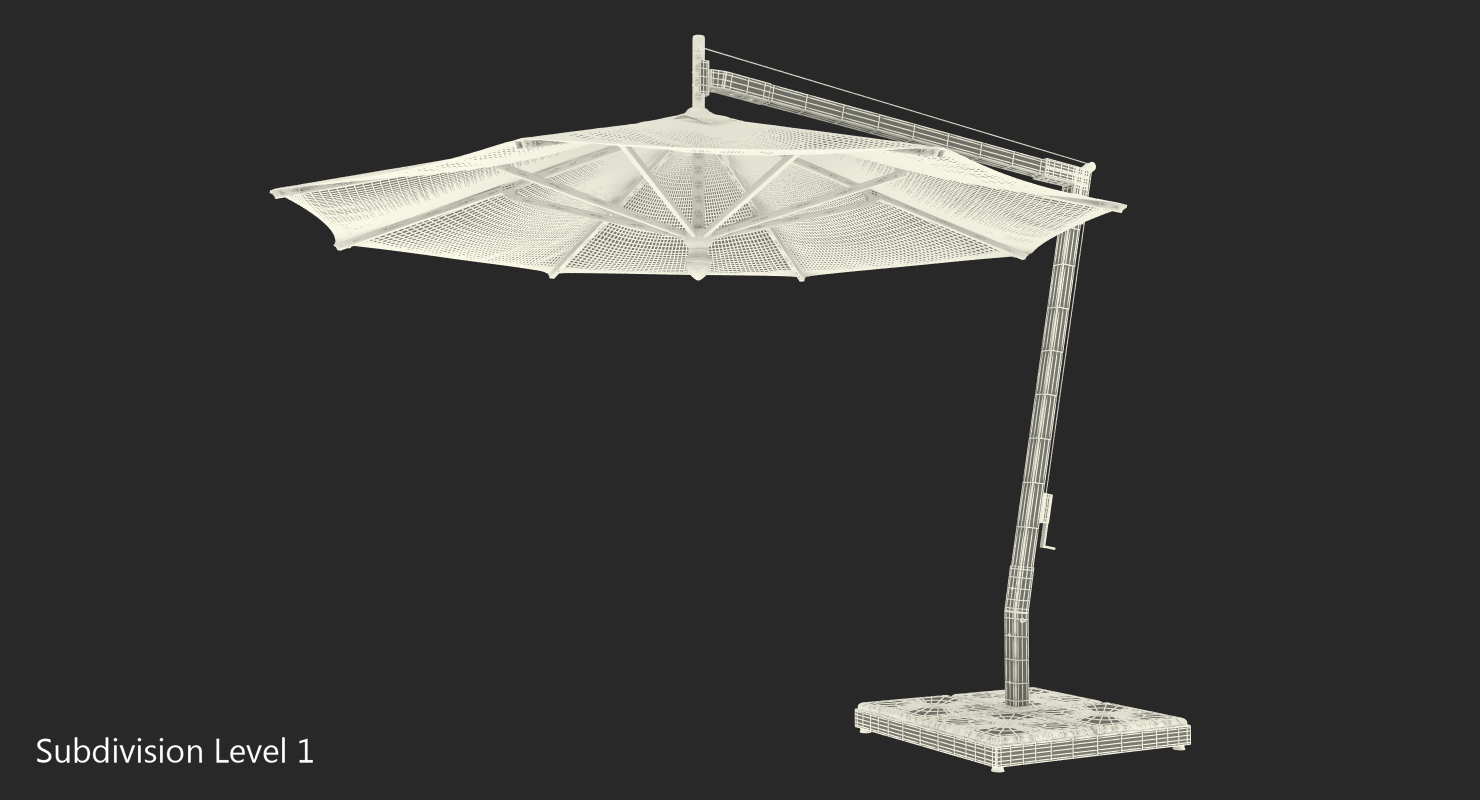 3D Offset Patio Umbrella