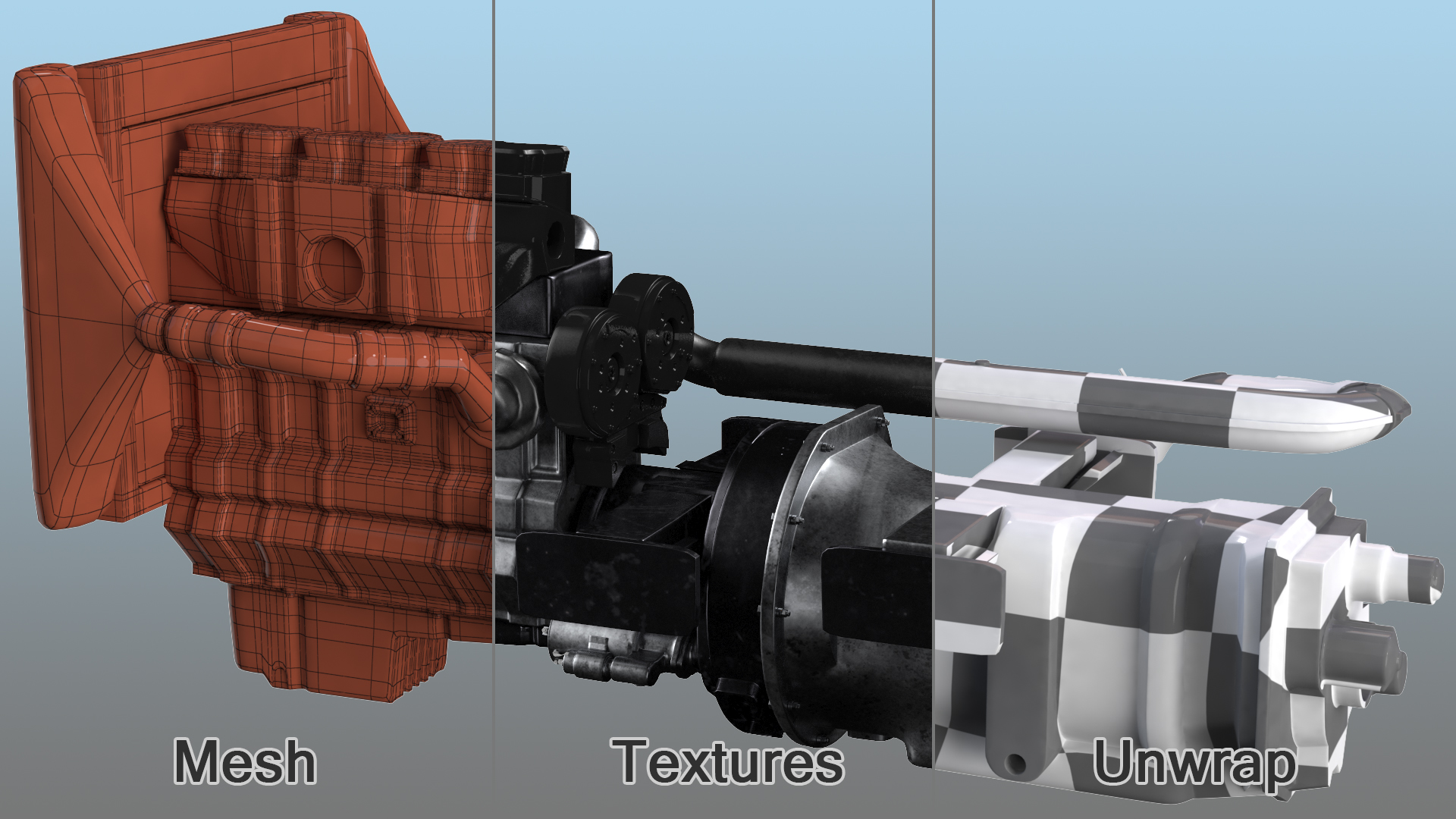 Truck Engine 3D