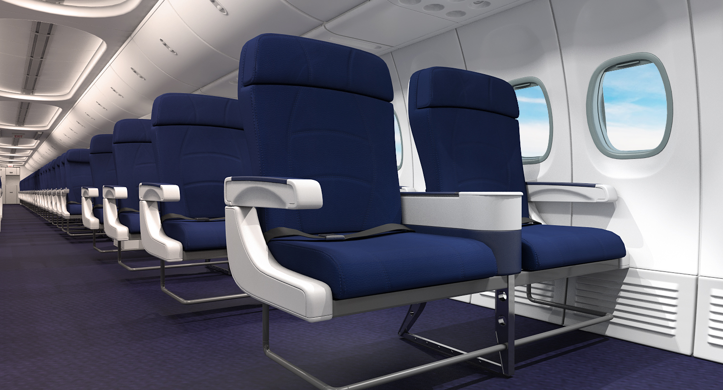 Boeing 737 900 with Interior and Cockpit Southwest Airlines 3D model