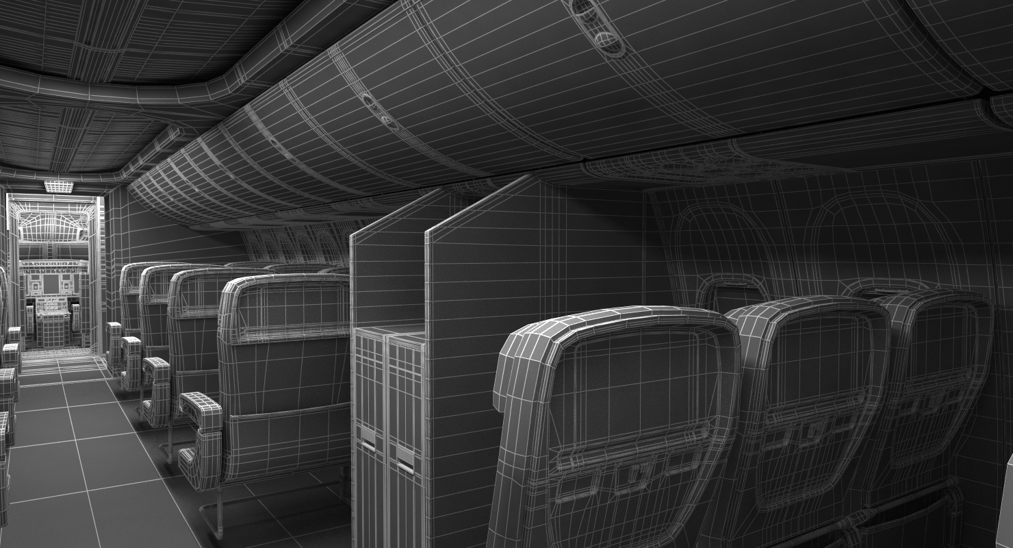 Boeing 737 900 with Interior and Cockpit Southwest Airlines 3D model