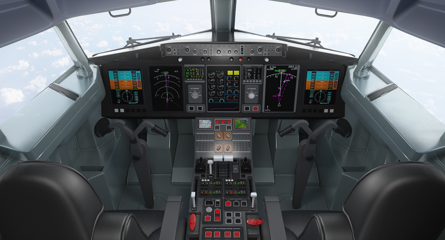 Boeing 737 900 with Interior and Cockpit Southwest Airlines 3D model