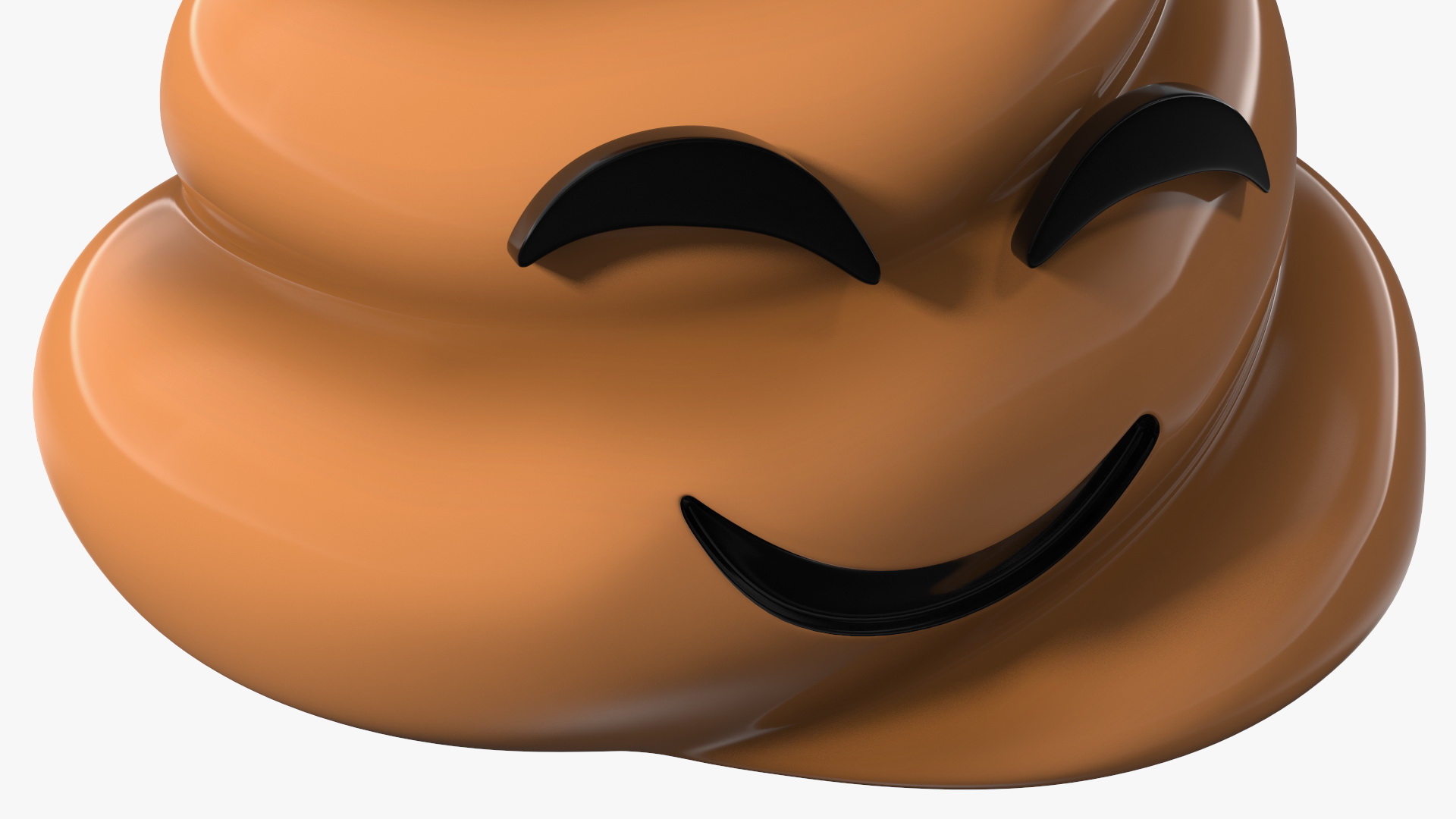 Poop Emoji Smiling Set 3D