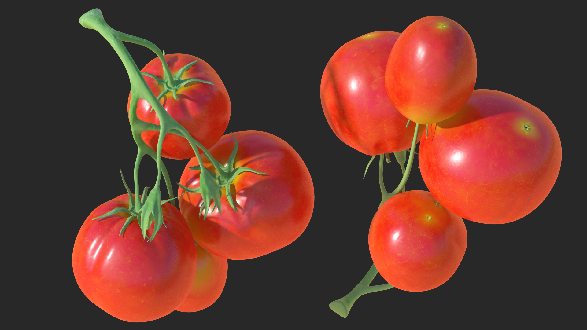 Bunch of Tomatoes 3D