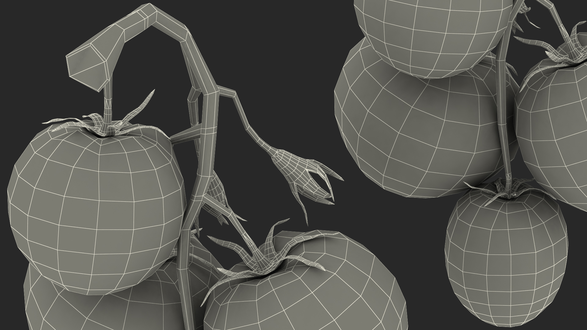 Bunch of Tomatoes 3D