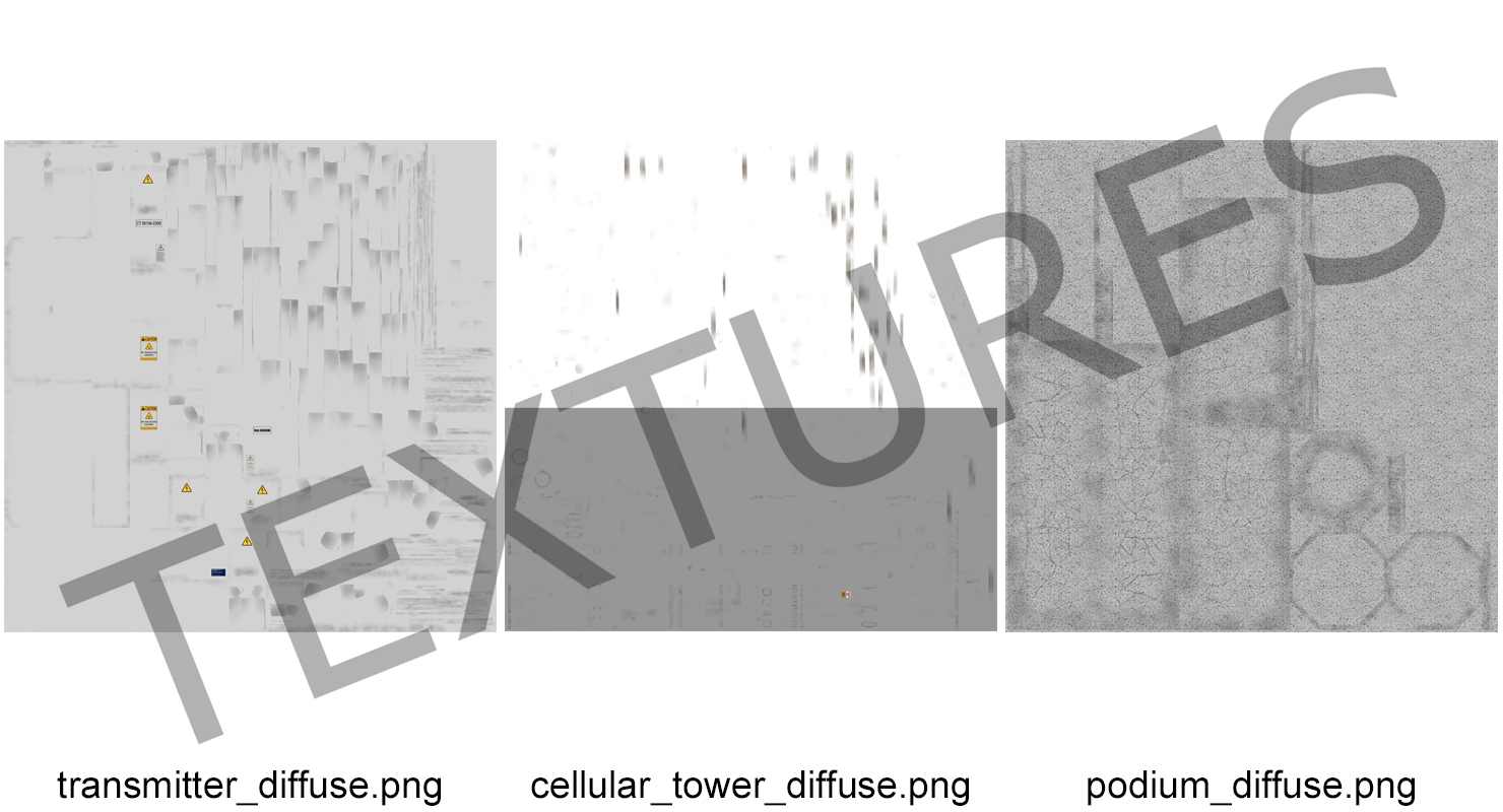 Cellular Tower Site 3D model