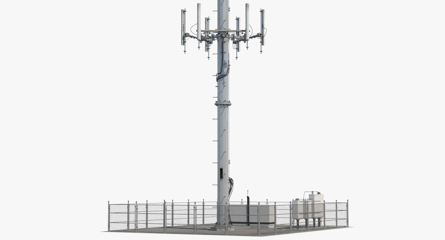 Cellular Tower Site 3D model