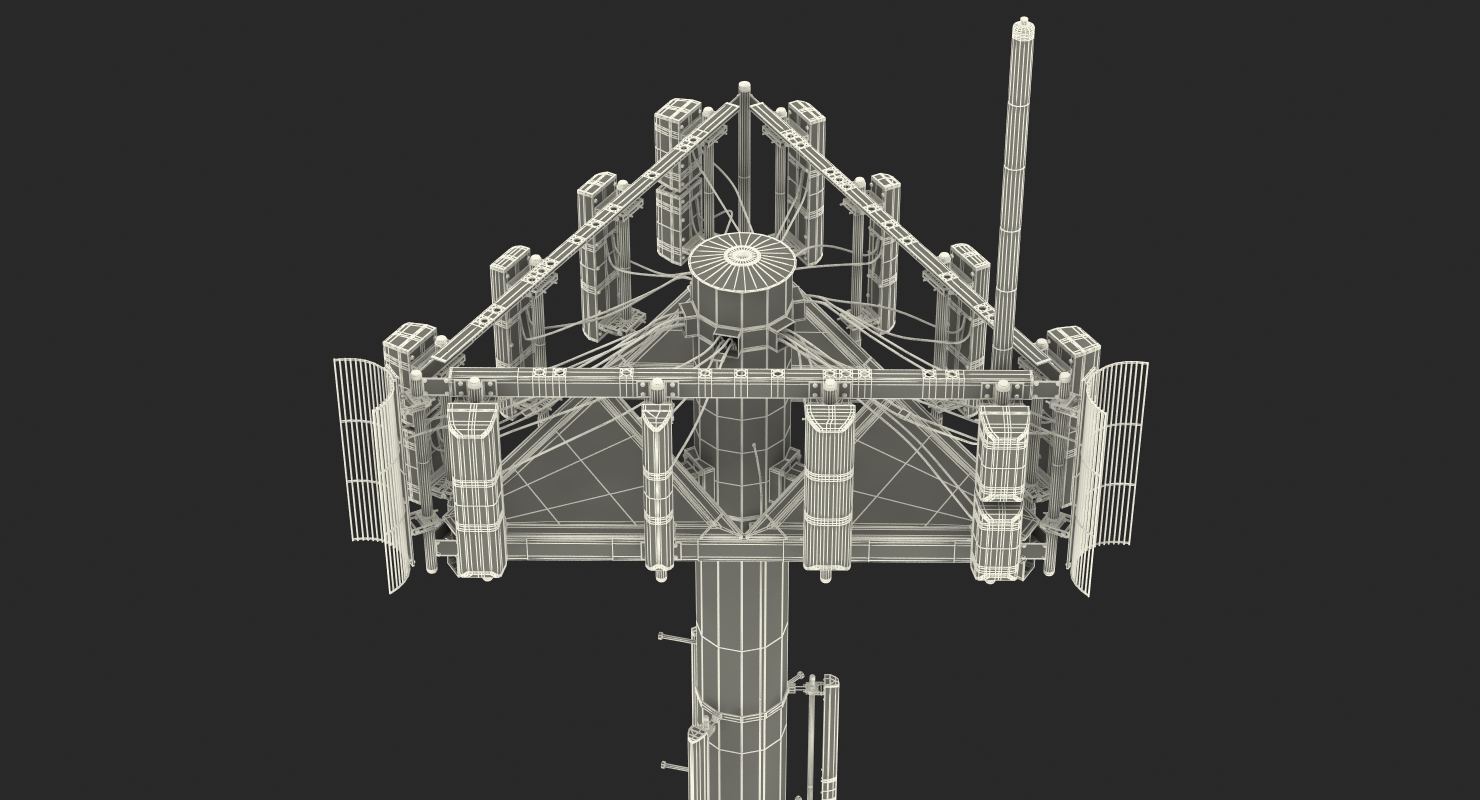 Cellular Tower Site 3D model