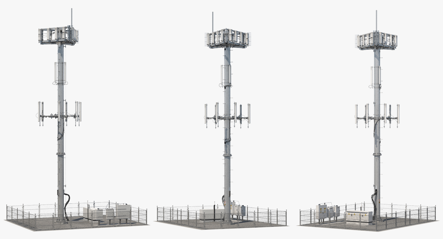 Cellular Tower Site 3D model