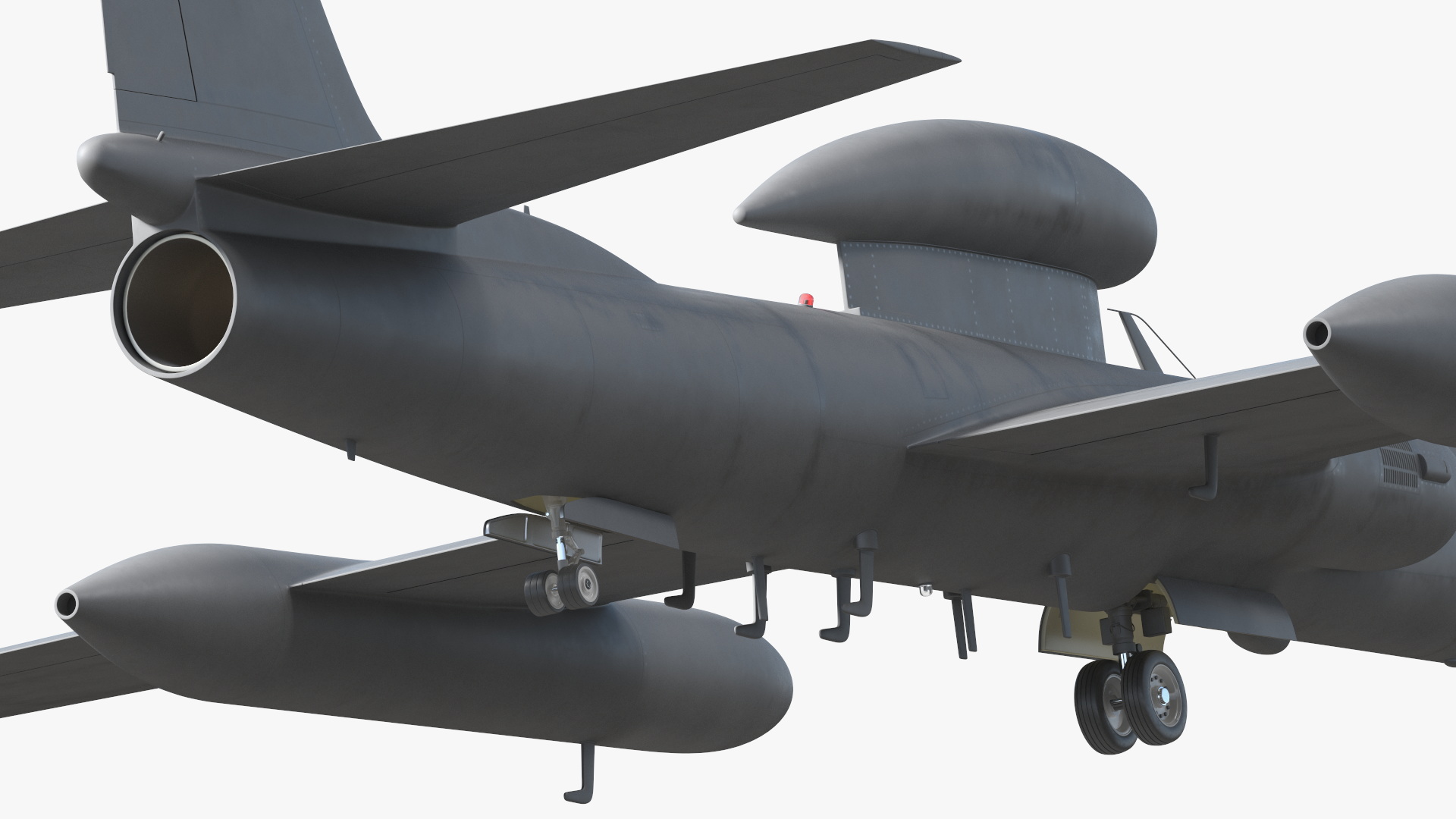 3D model High Altitude Surveillance Aircraft Grey