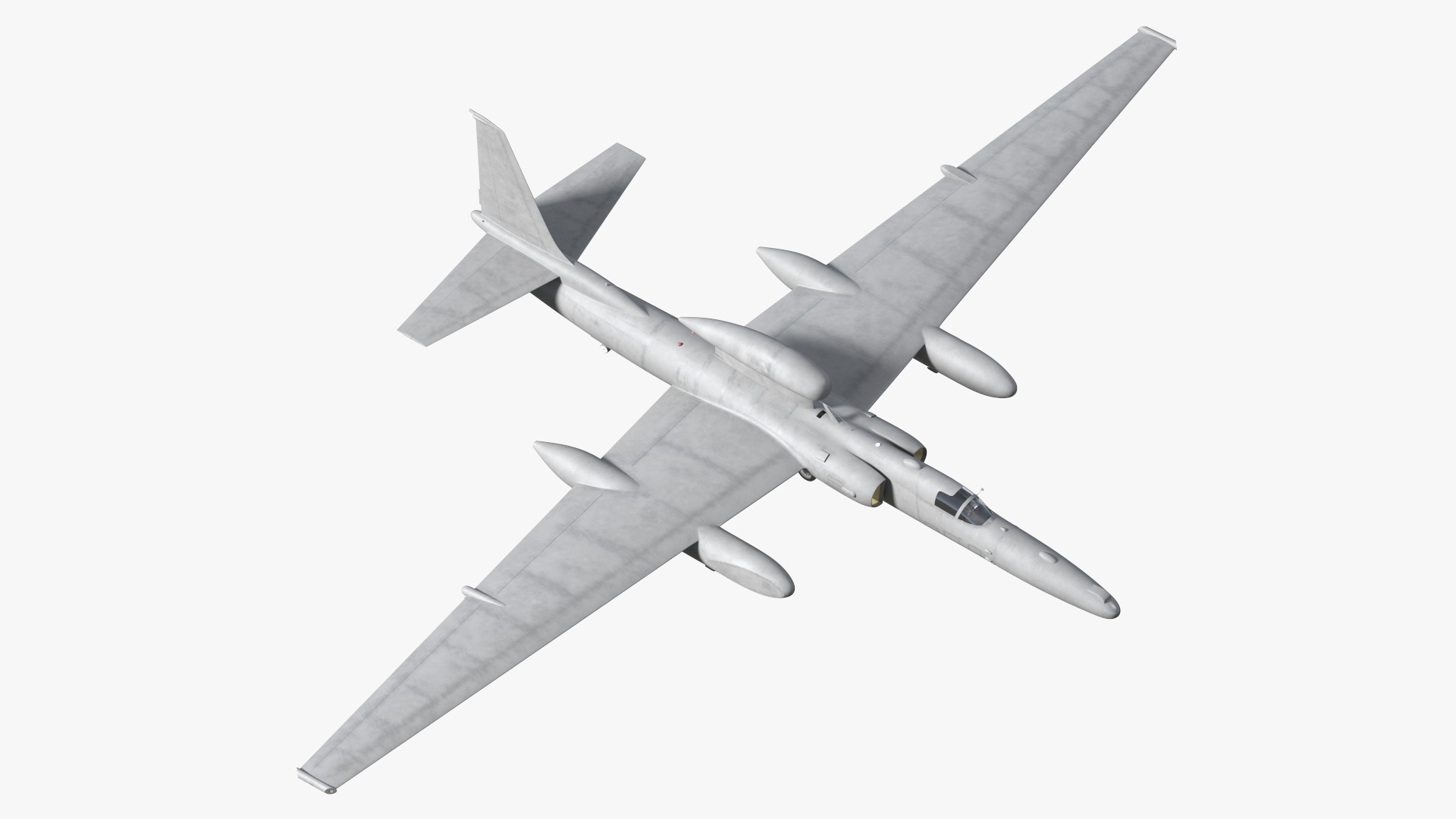 3D model High Altitude Surveillance Aircraft Grey