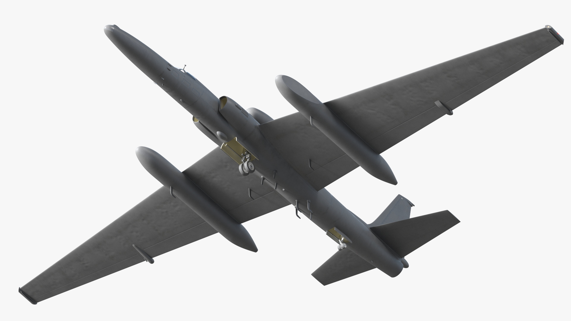 3D model High Altitude Surveillance Aircraft Grey