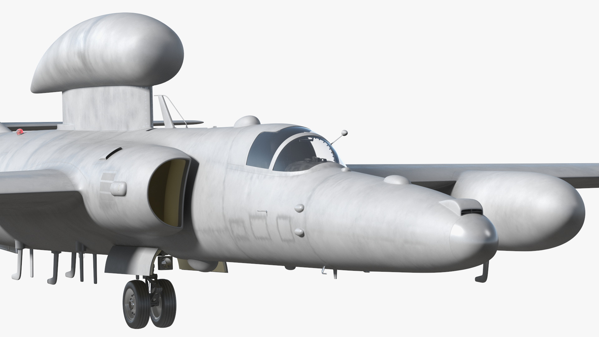 3D model High Altitude Surveillance Aircraft Grey