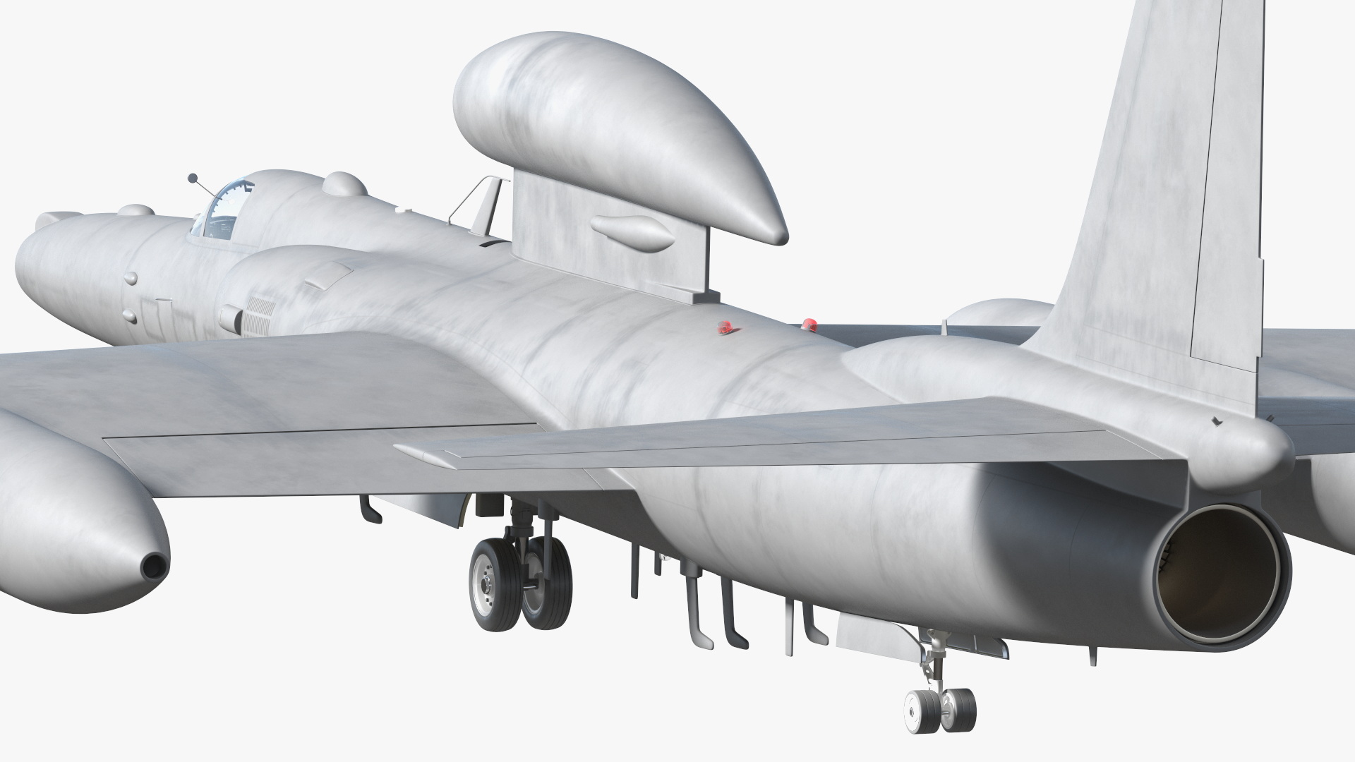 3D model High Altitude Surveillance Aircraft Grey