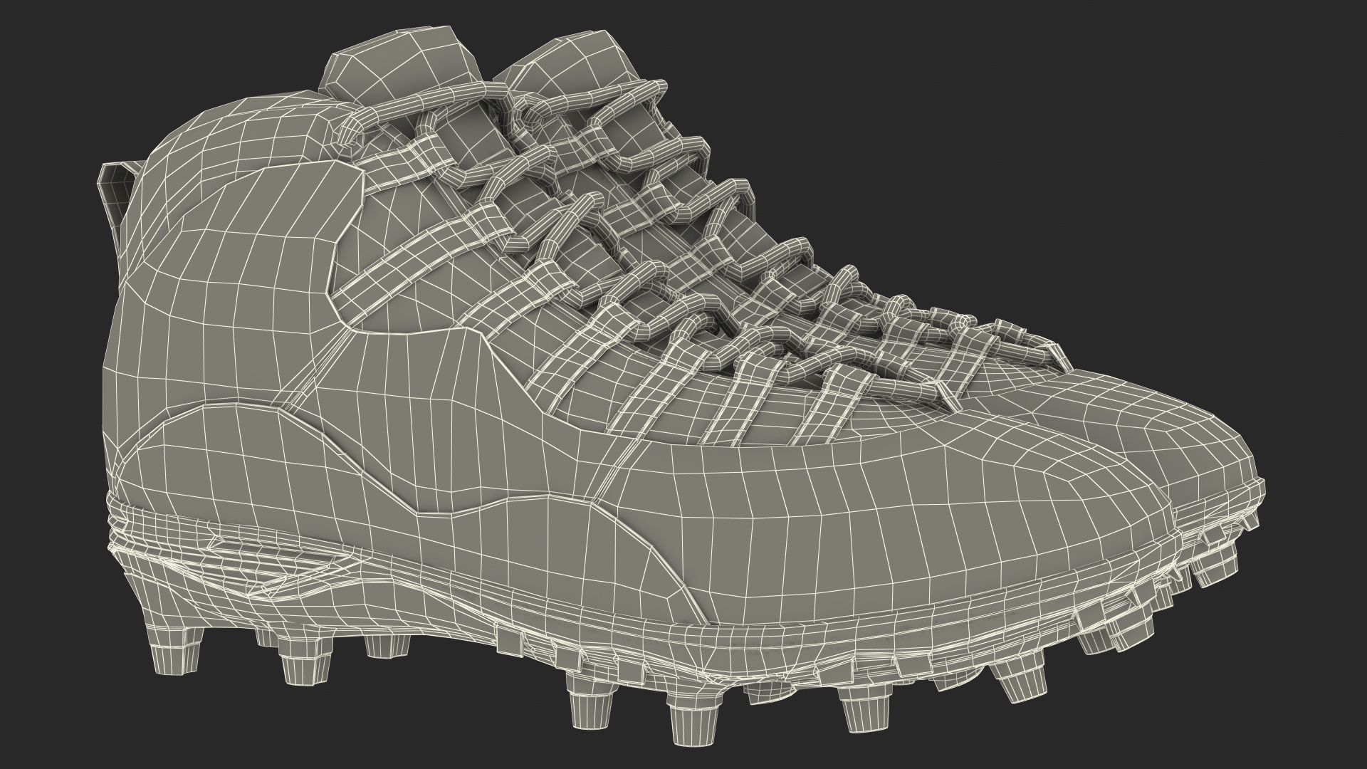 3D Baseball Cleats Black