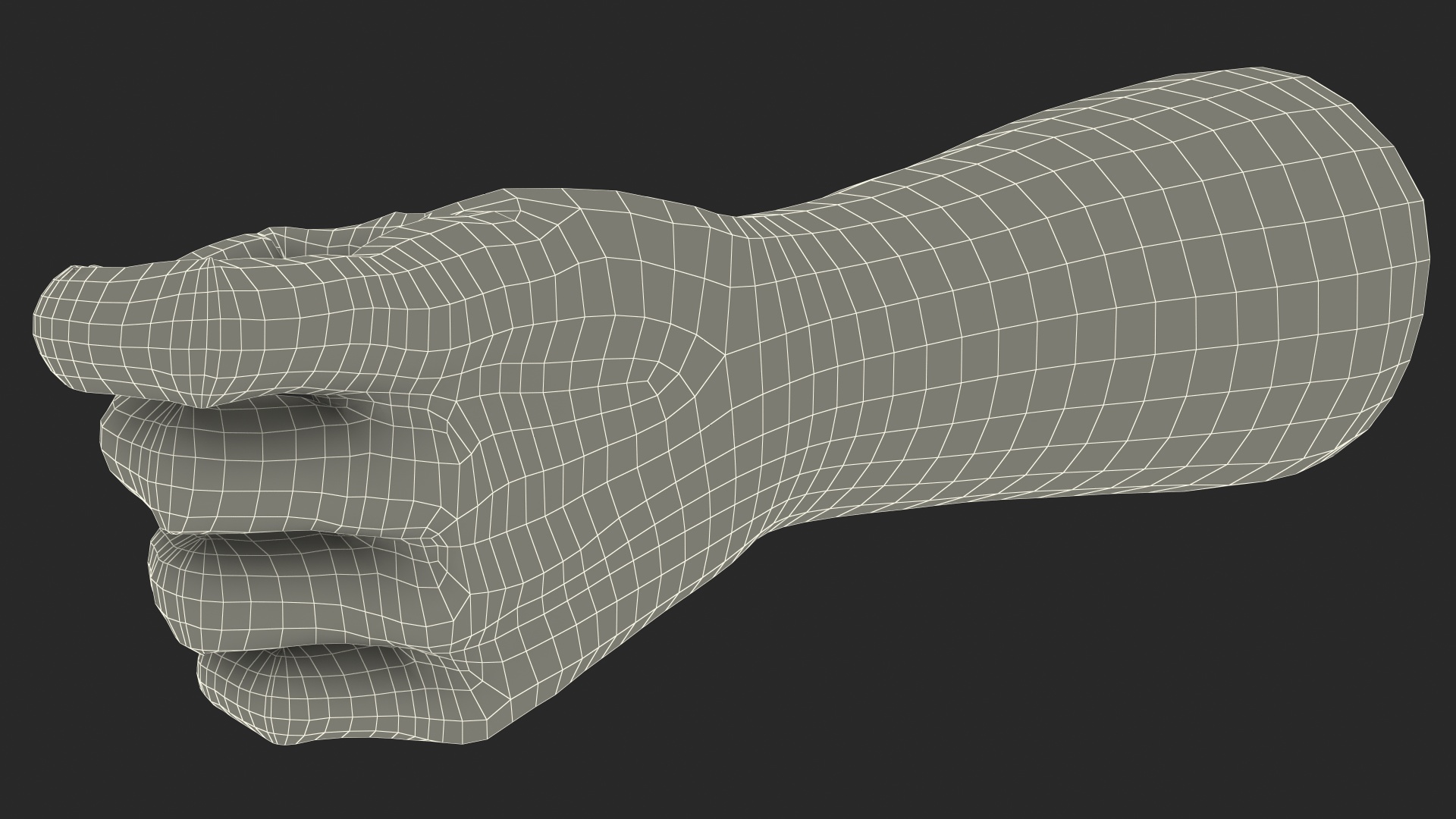 Infrared Forehead Thermometer in Hand Rigged 3D model