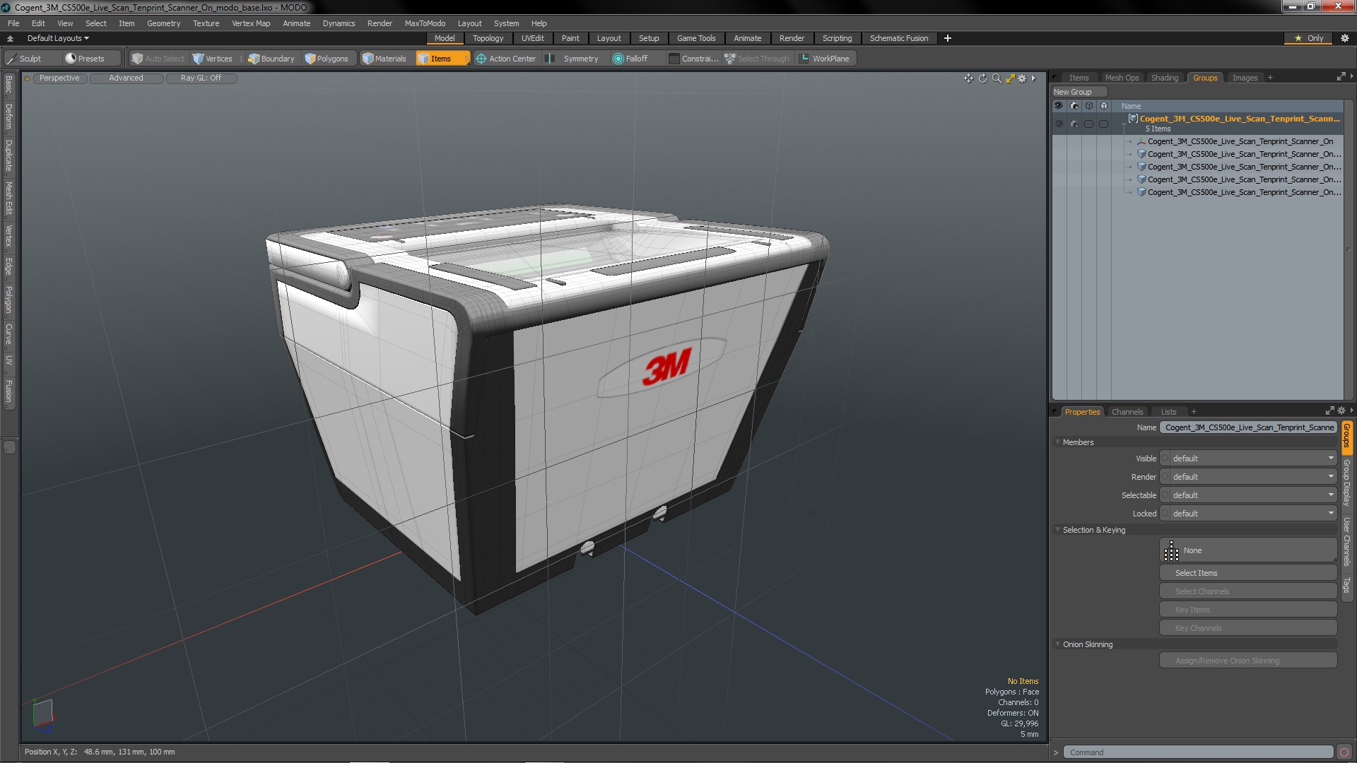 3D Cogent 3M CS500e Live Scan Tenprint Scanner On