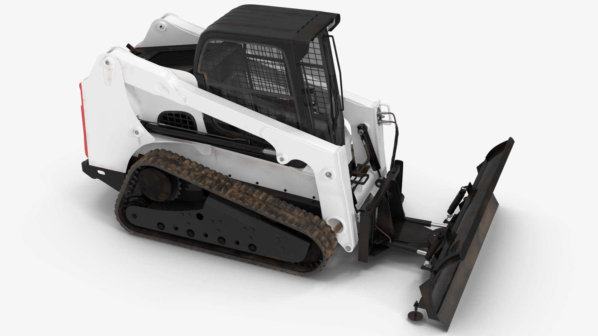 3D Compact Track Loader Rigged for Maya