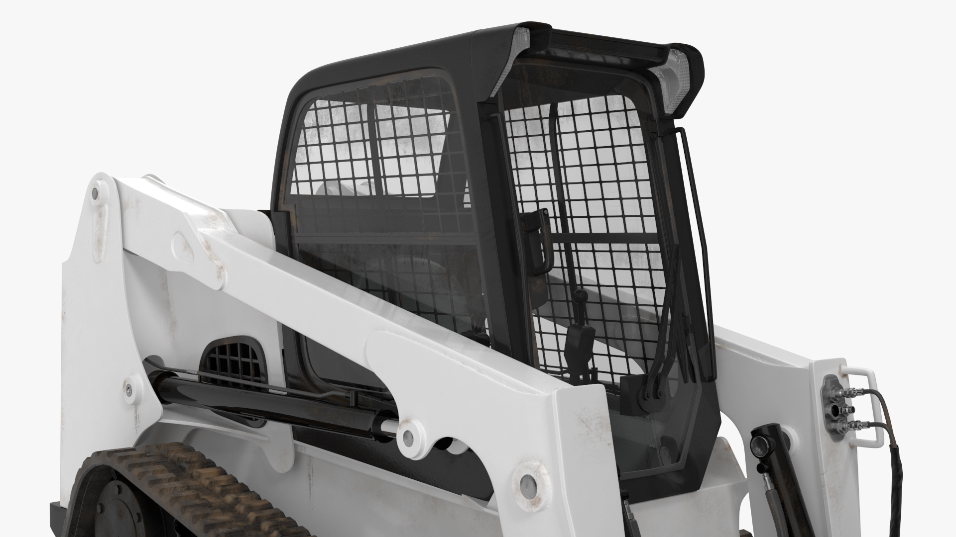 3D Compact Track Loader Rigged for Maya