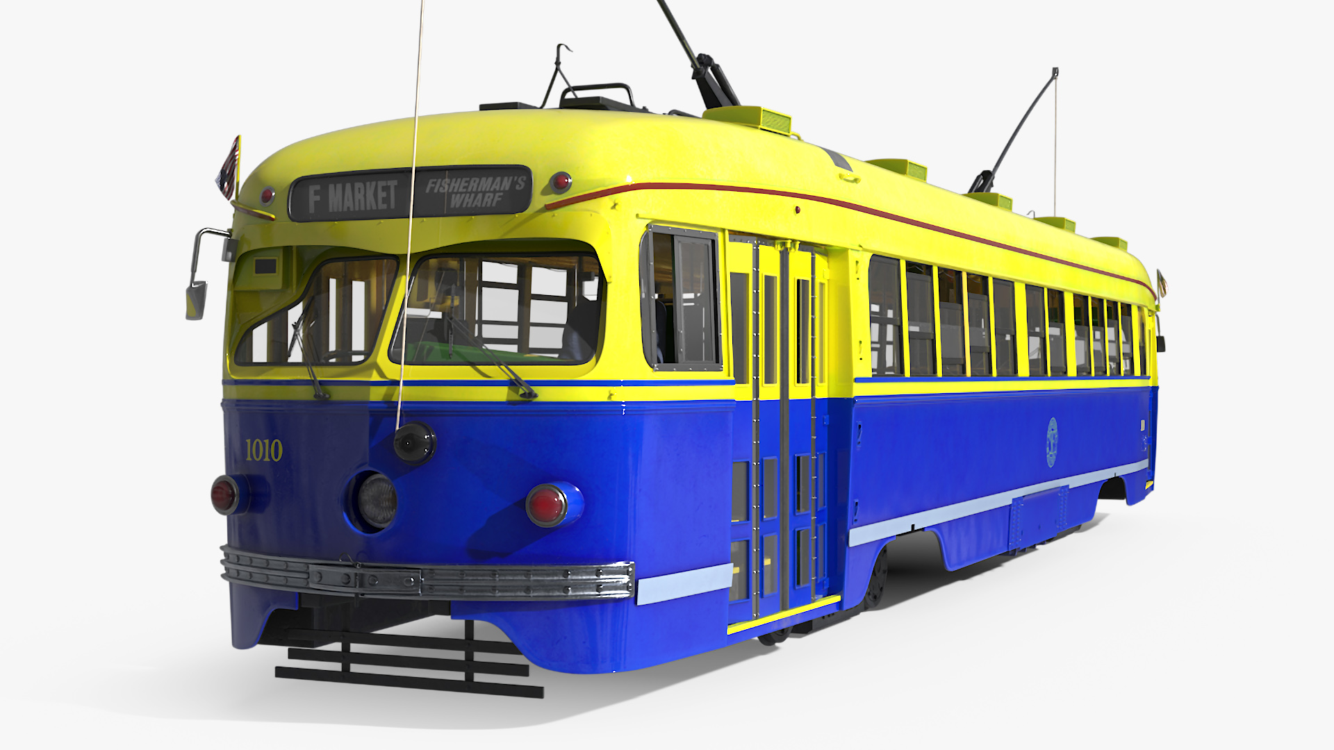 3D model Retro Tram