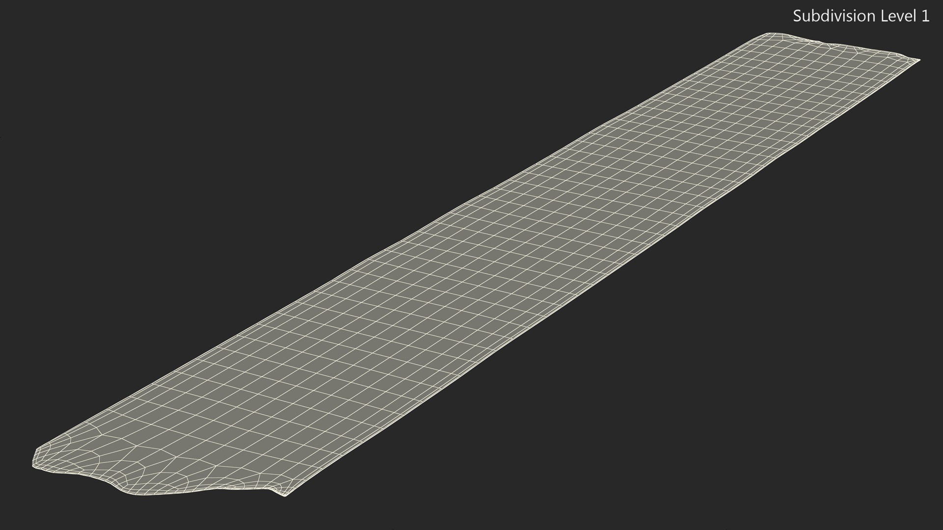 3D model Strip of Silver Gray Duct Tape