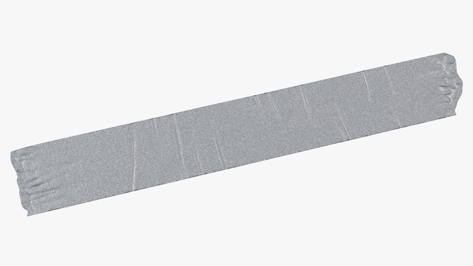 3D model Strip of Silver Gray Duct Tape