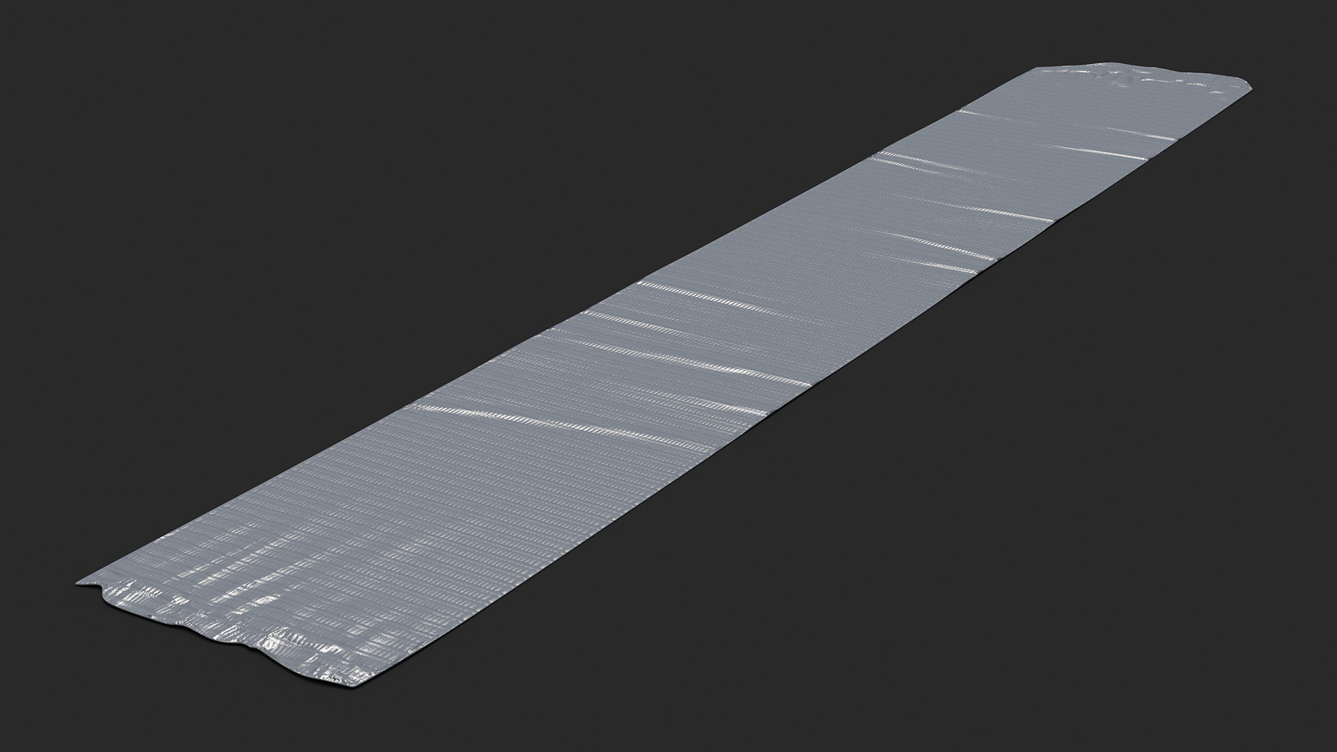 3D model Strip of Silver Gray Duct Tape