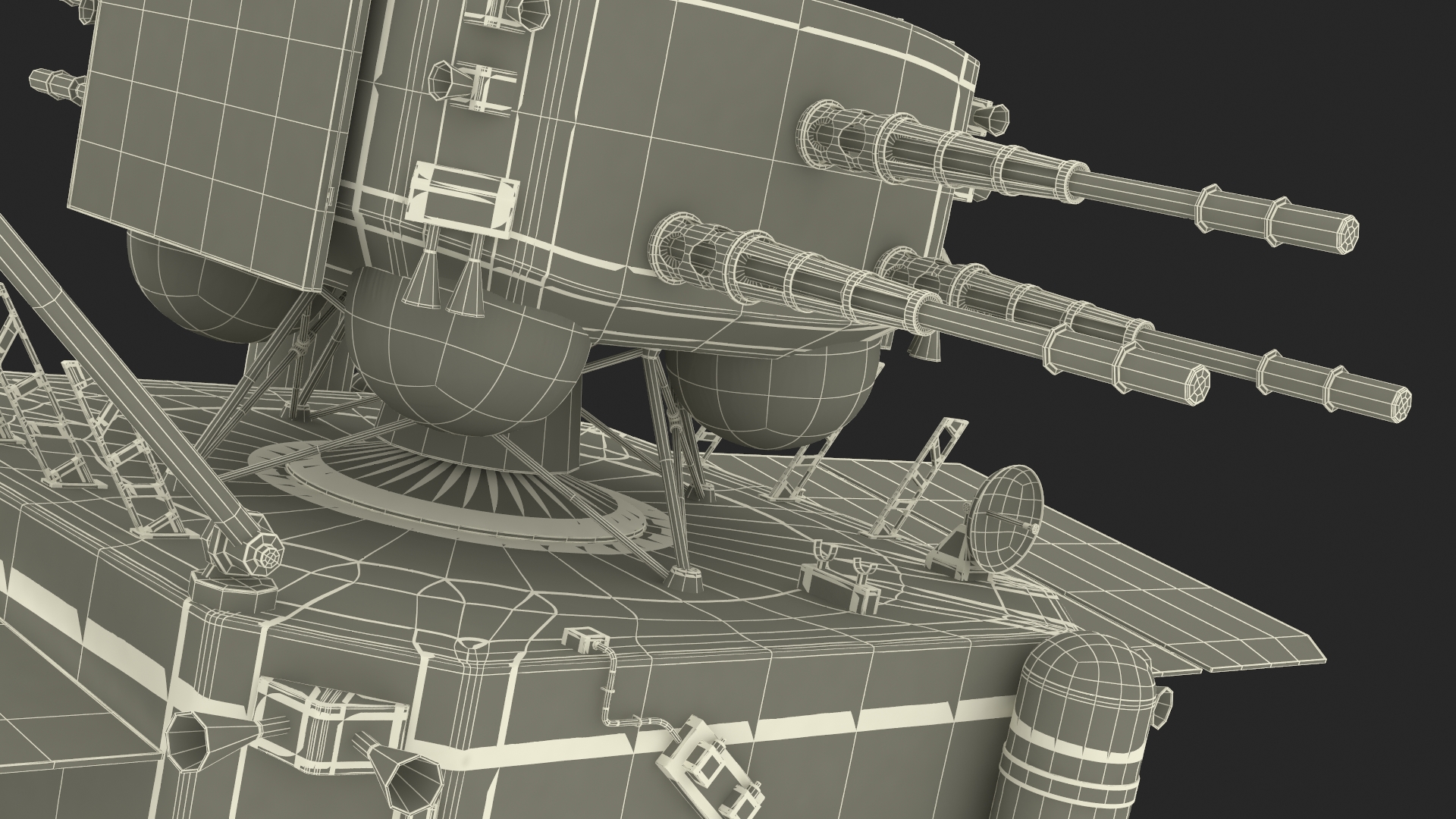 Model of the Change-5 Lunar Lander 3D model