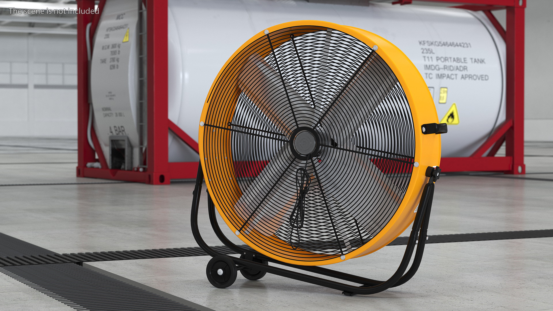 3D model Industrial Floor Fan