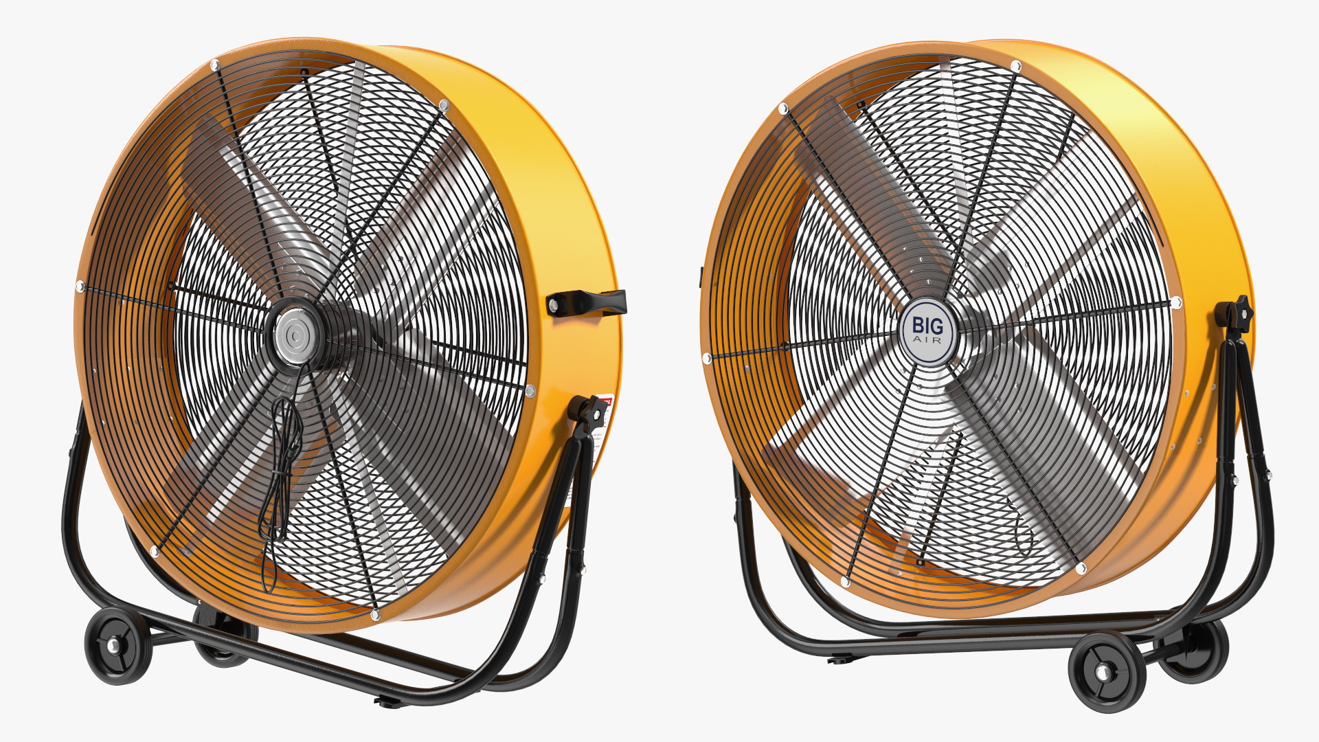 3D model Industrial Floor Fan