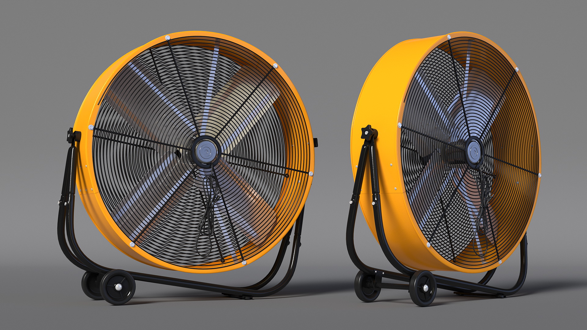 3D model Industrial Floor Fan