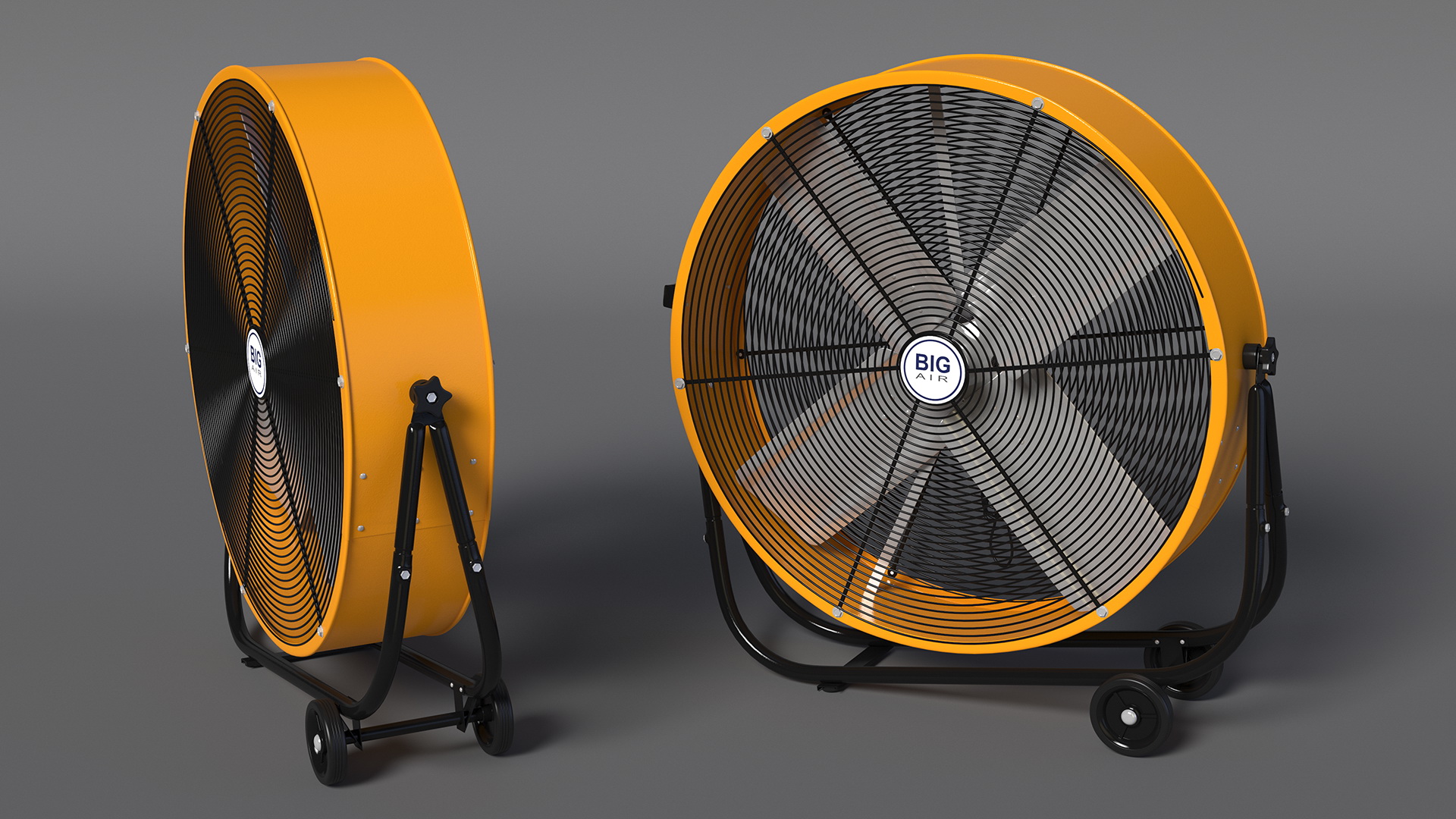 3D model Industrial Floor Fan