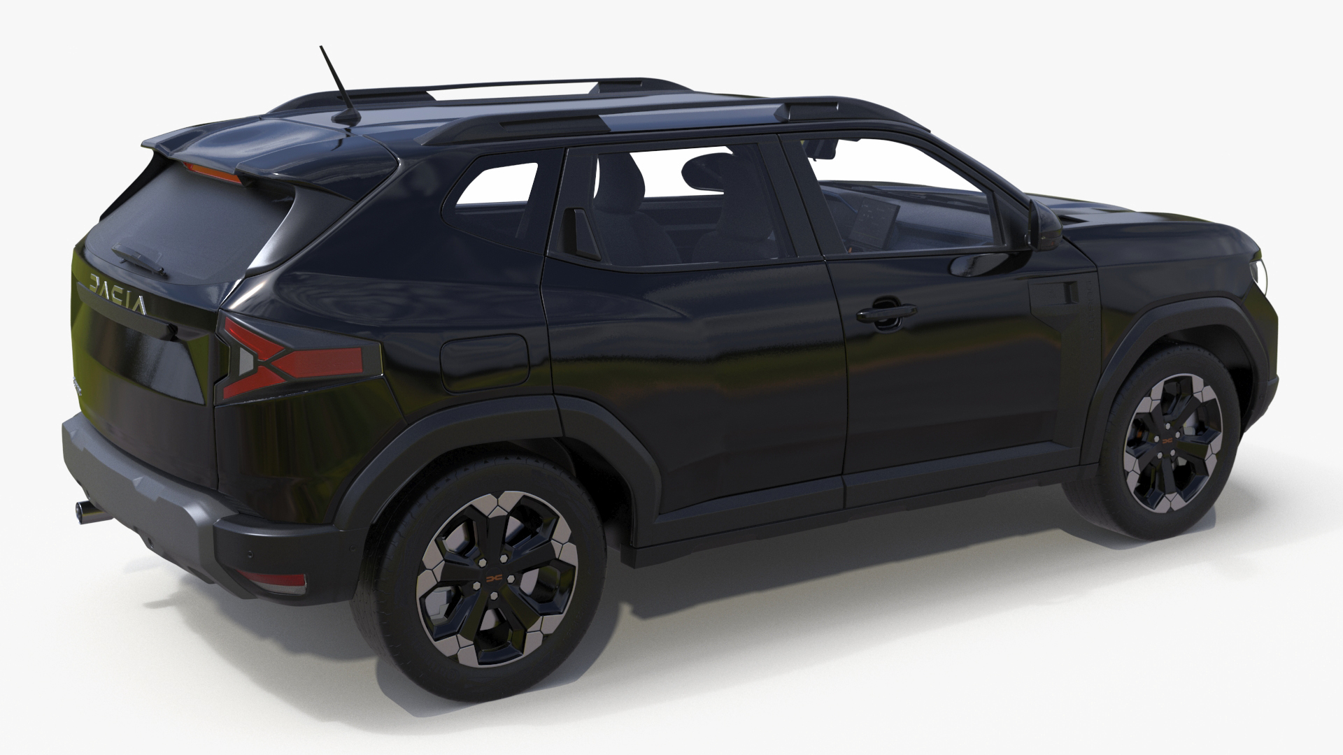 Dacia Duster 2024 Crossover Simplified Black 3D model