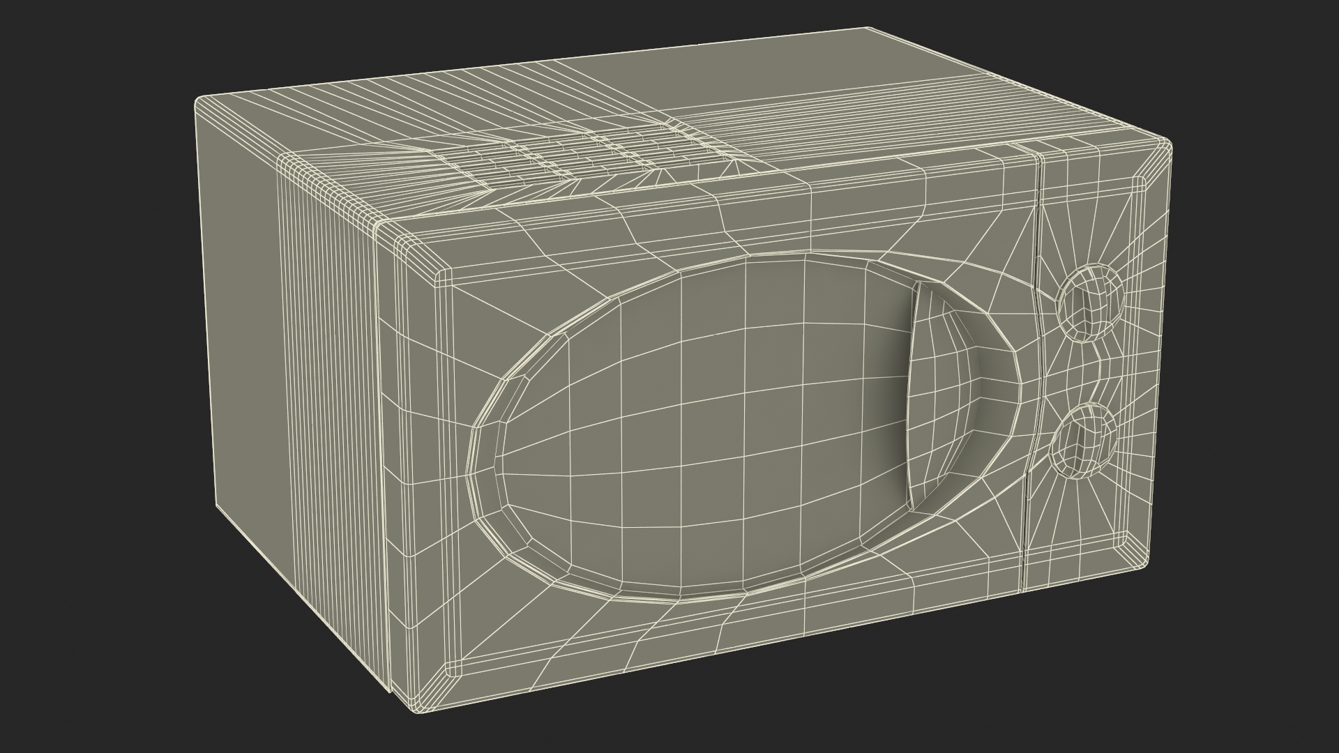 3D Electric Microwave Oven model