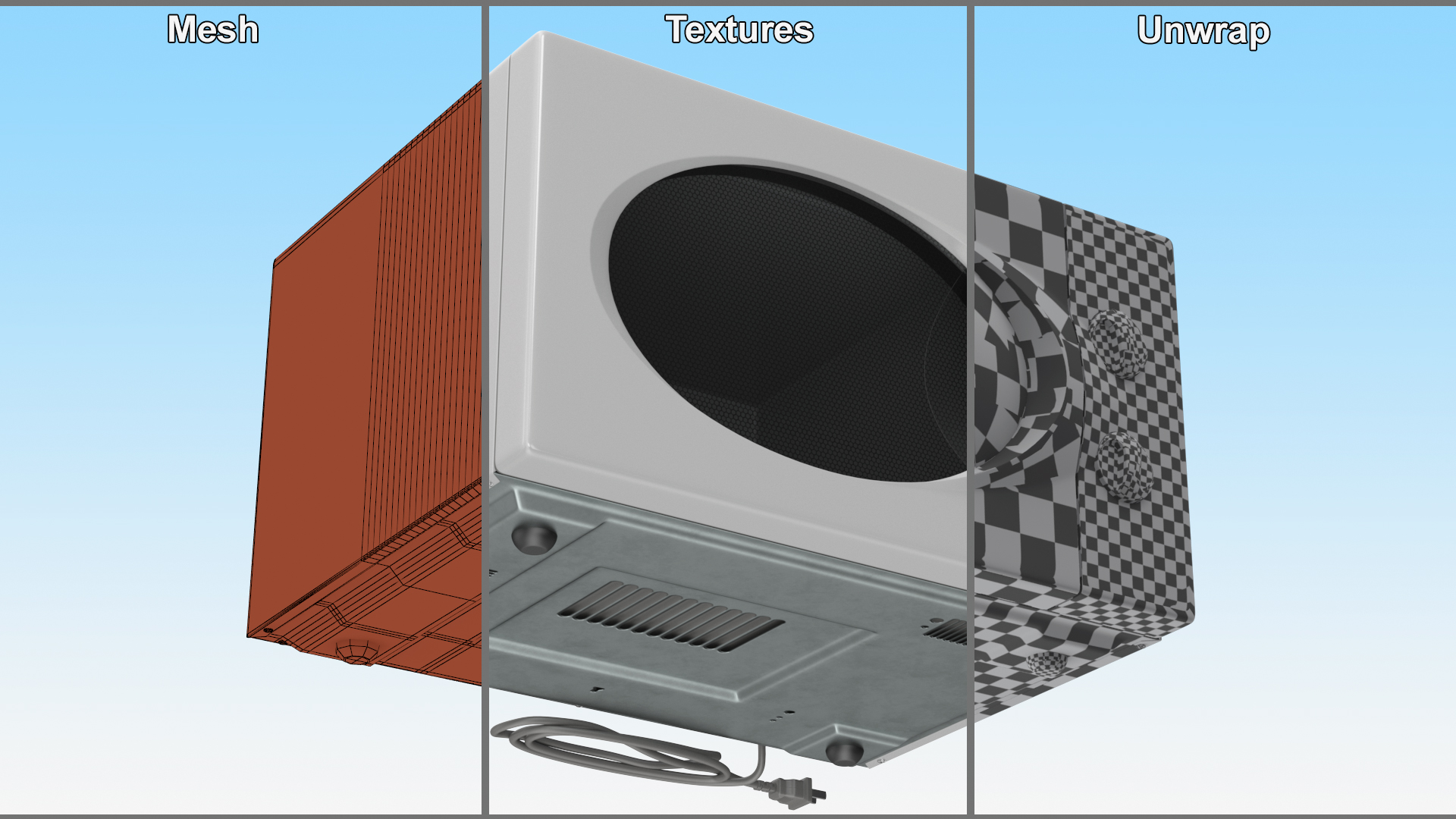 3D Electric Microwave Oven model