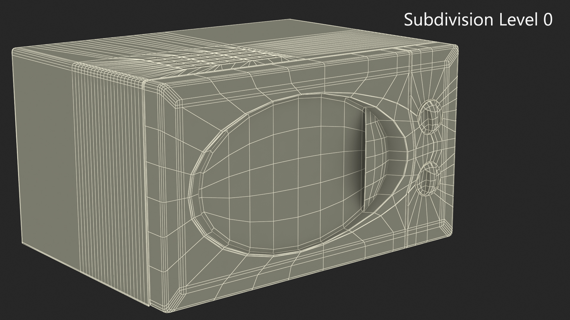 3D Electric Microwave Oven model