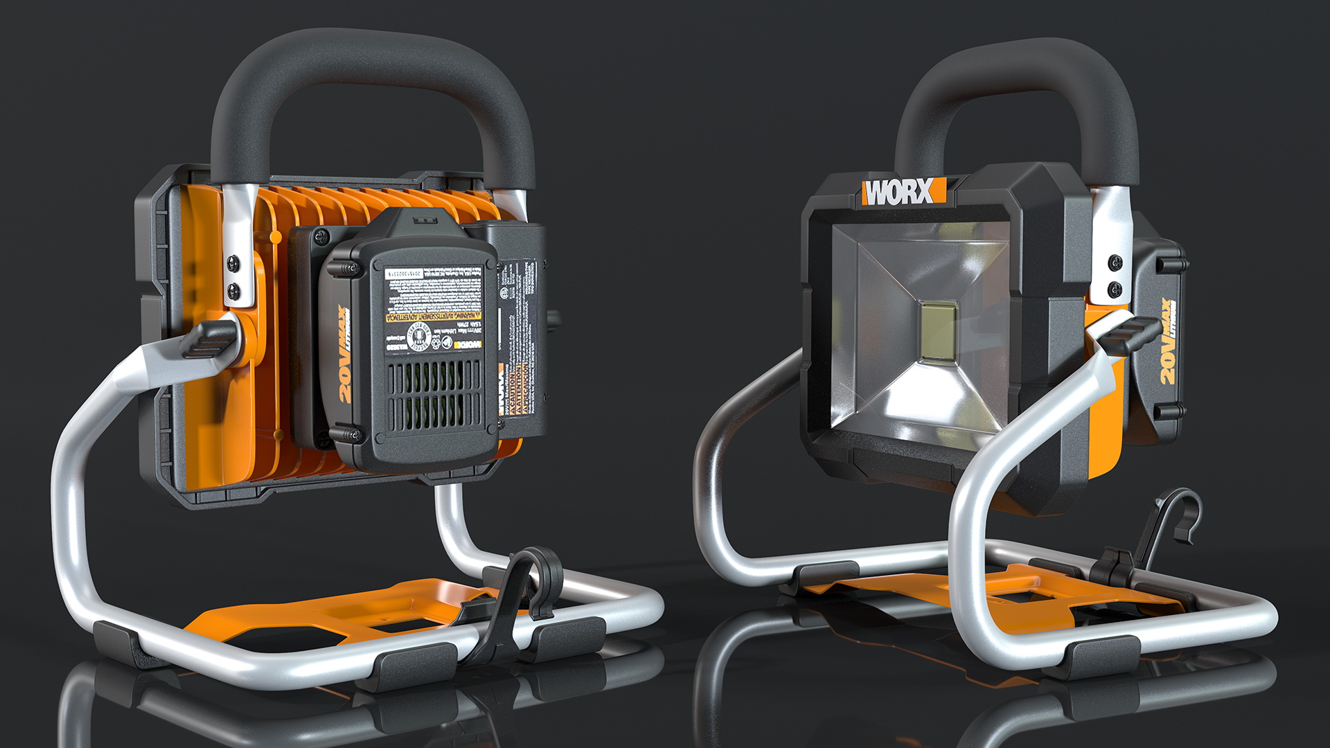 Worx 20V Portable LED Work Light 3D