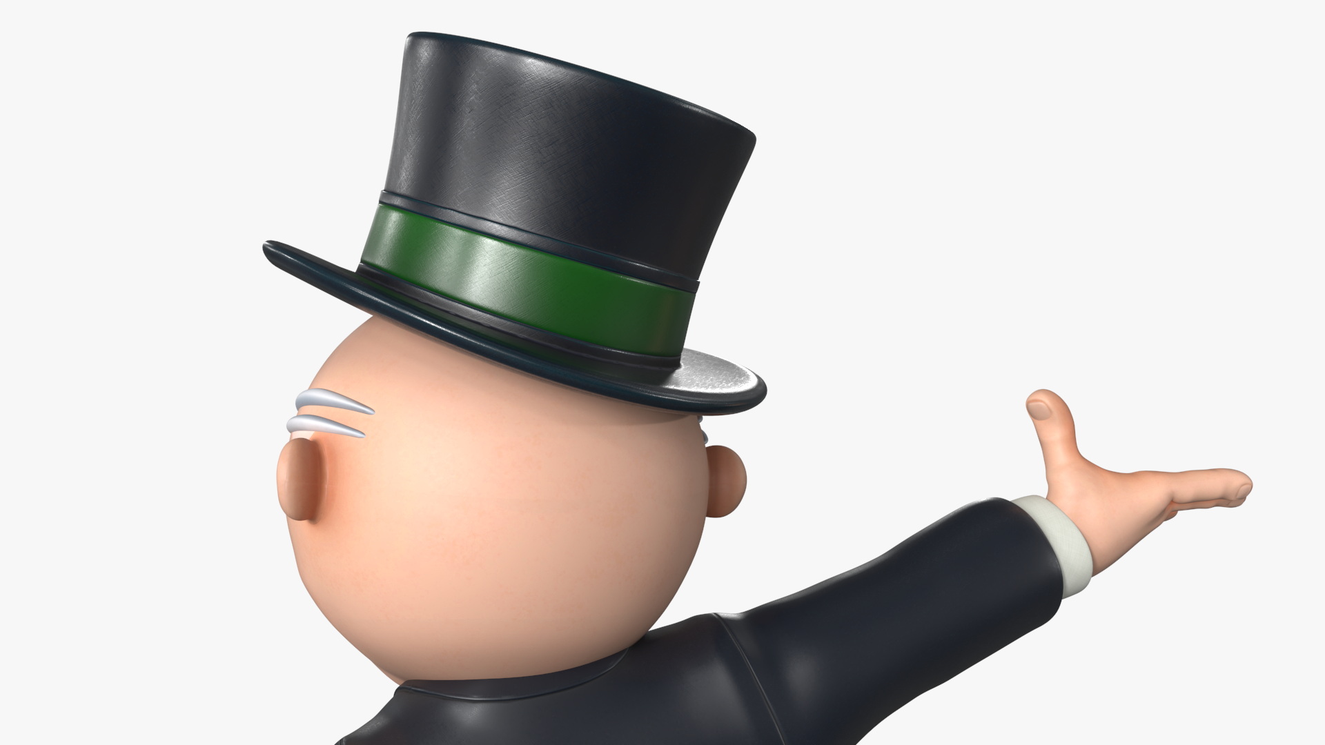 Mr Monopoly Character Welcome Pose 3D model