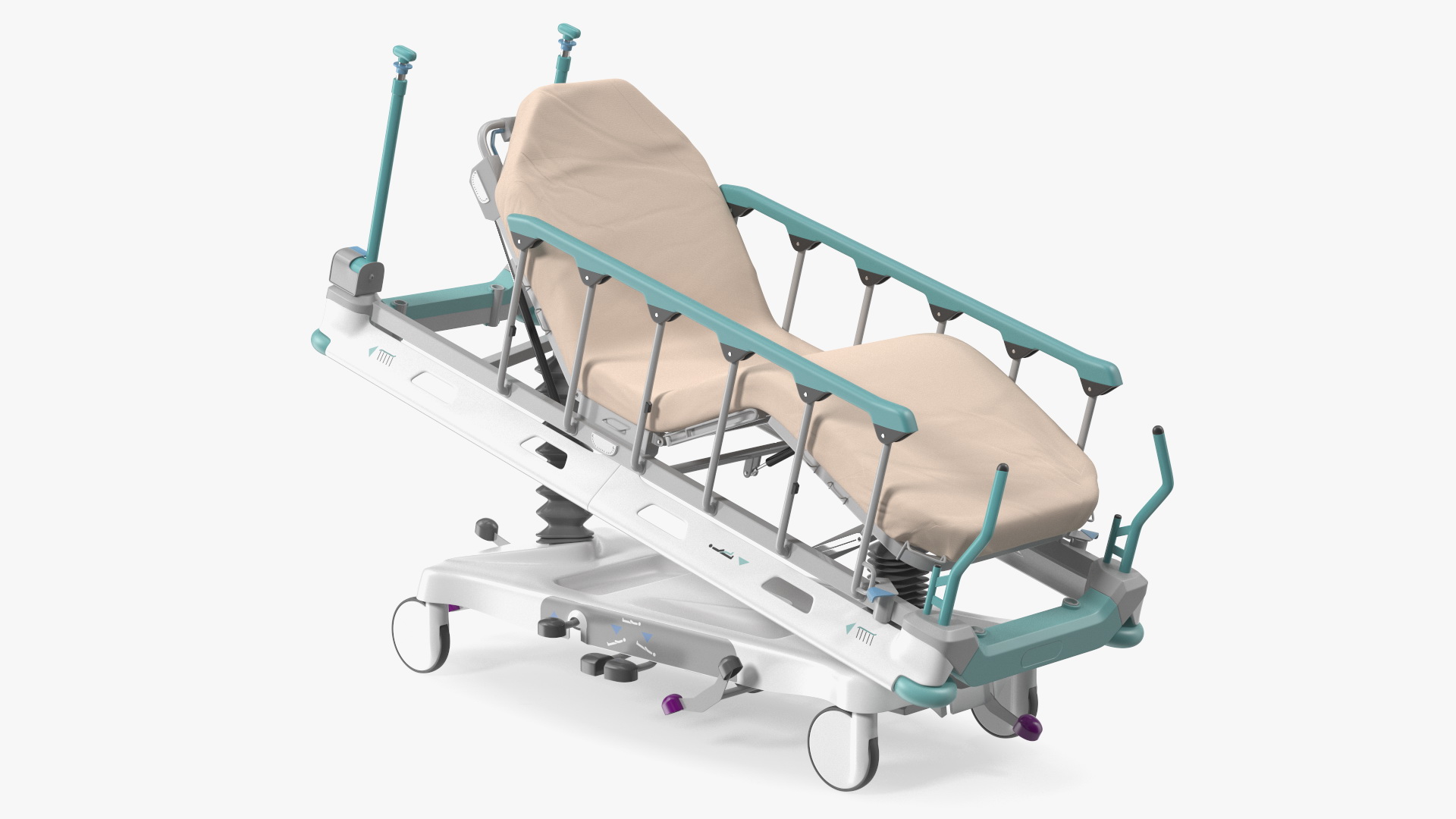 Emergency Stretcher Trolley 3D