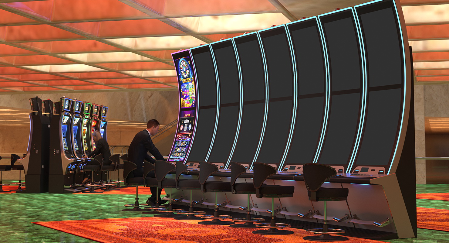 3D model Casino Slot Machine Off Screen