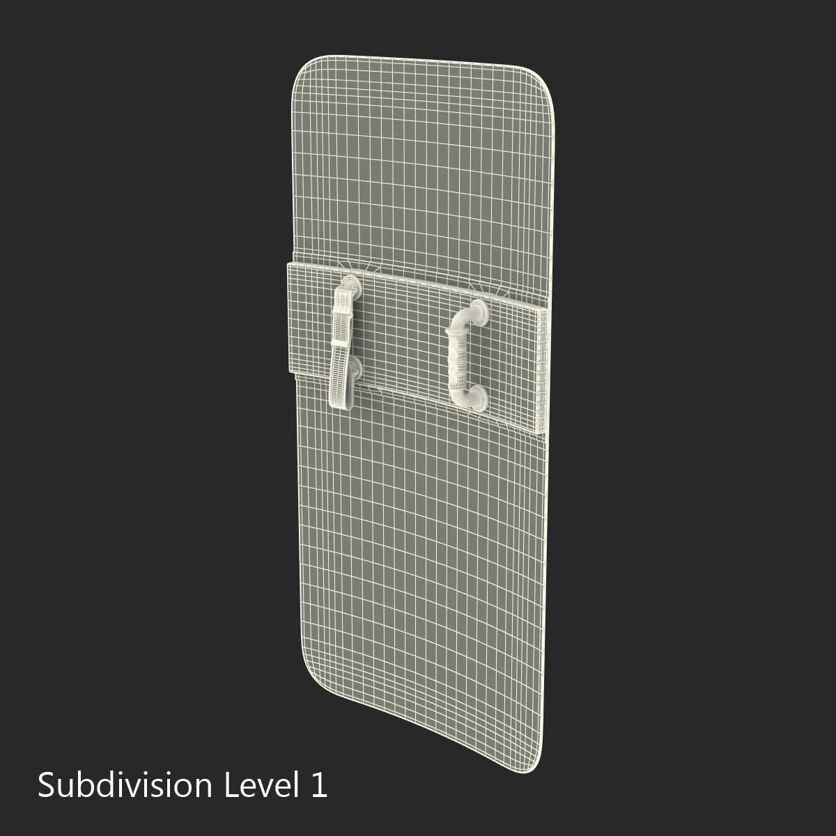 Police Riot Shield Polycarbonate 3D