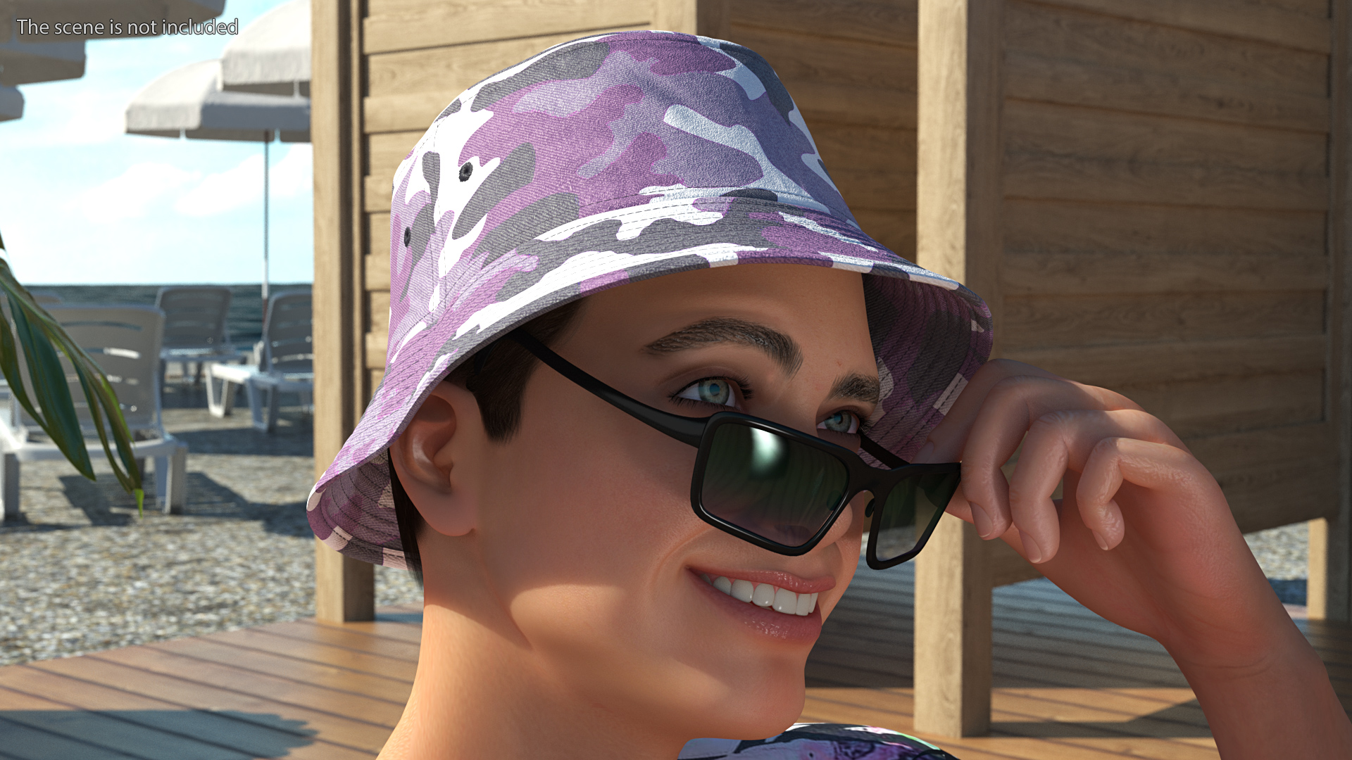 3D model Bucket Hat Camo