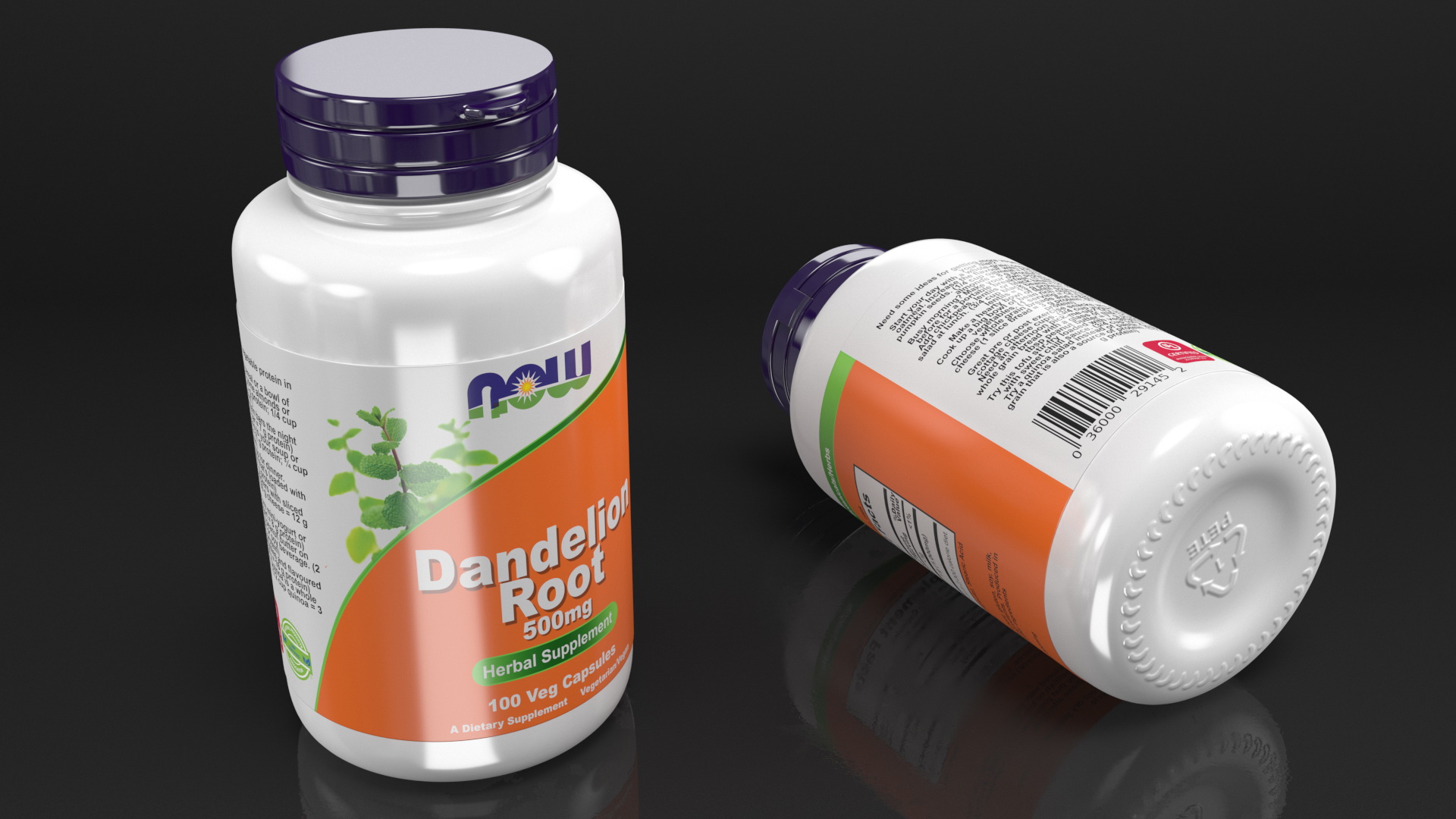 3D model NOW Dandelion Root 500 mg