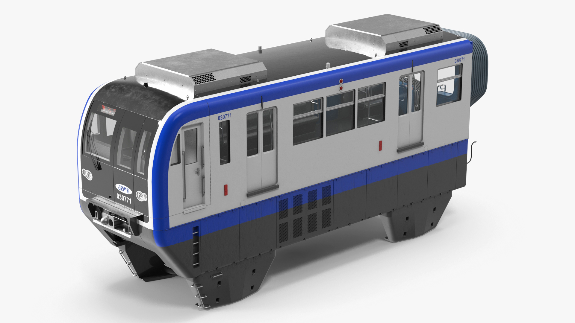 3D Chongqing Monorail Train Head Car model