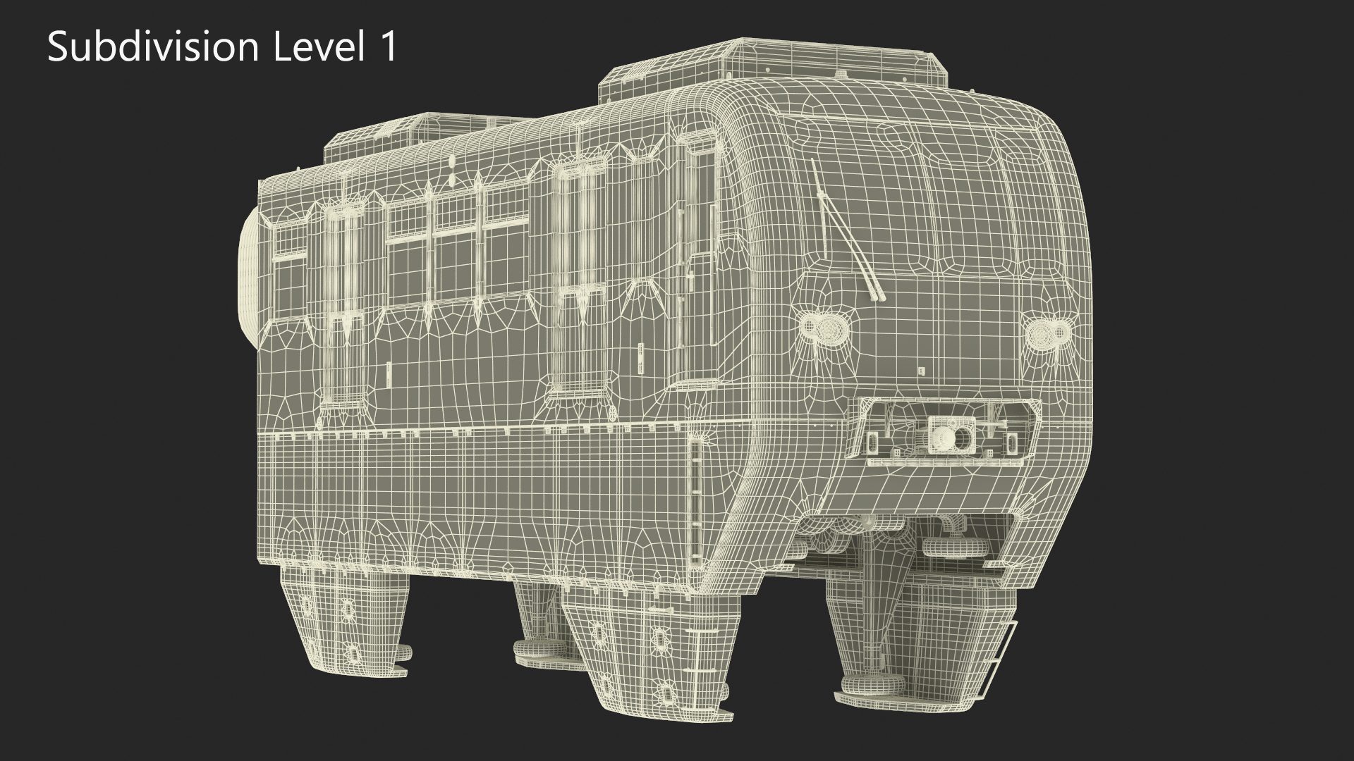 3D Chongqing Monorail Train Head Car model