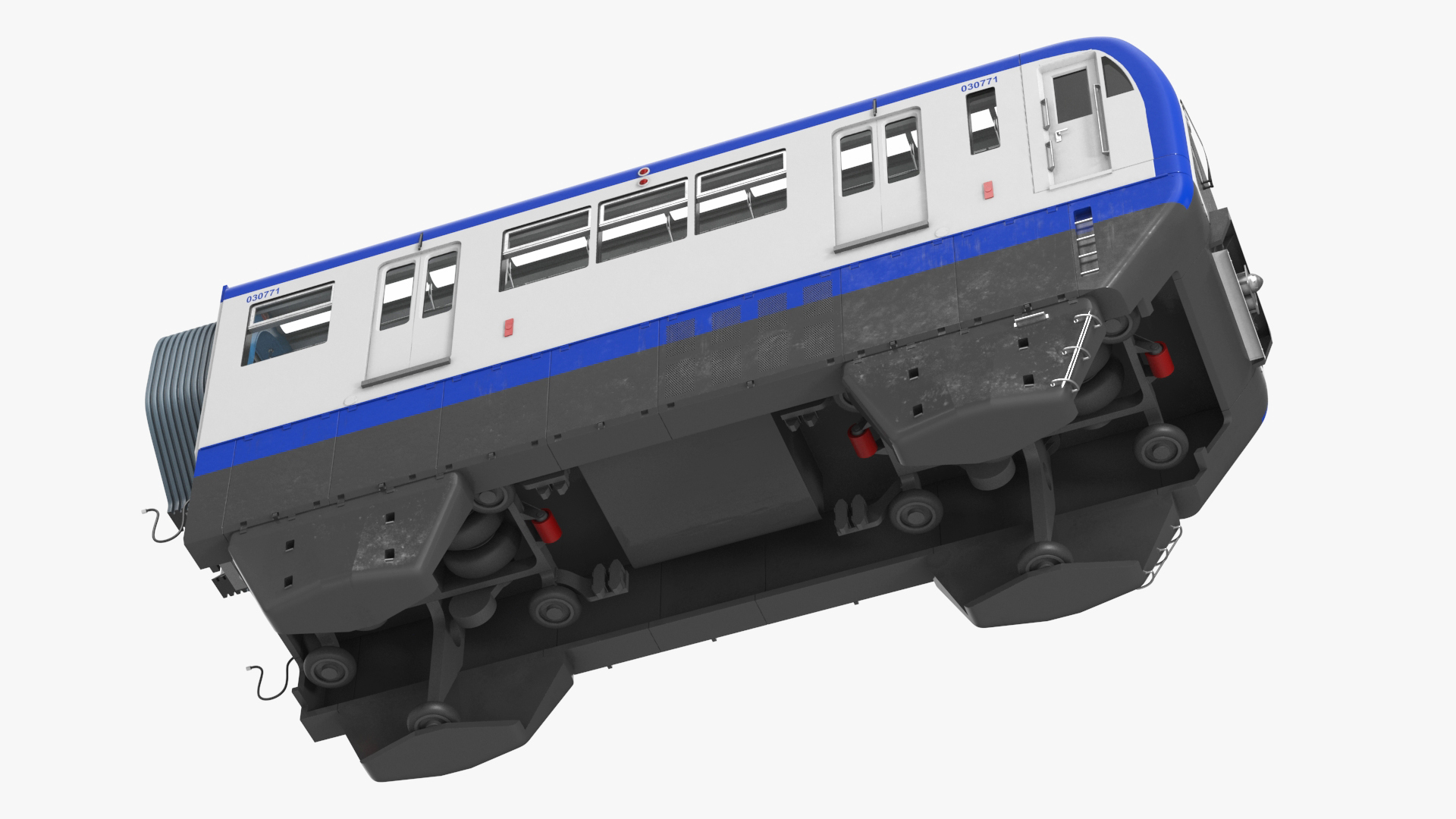 3D Chongqing Monorail Train Head Car model