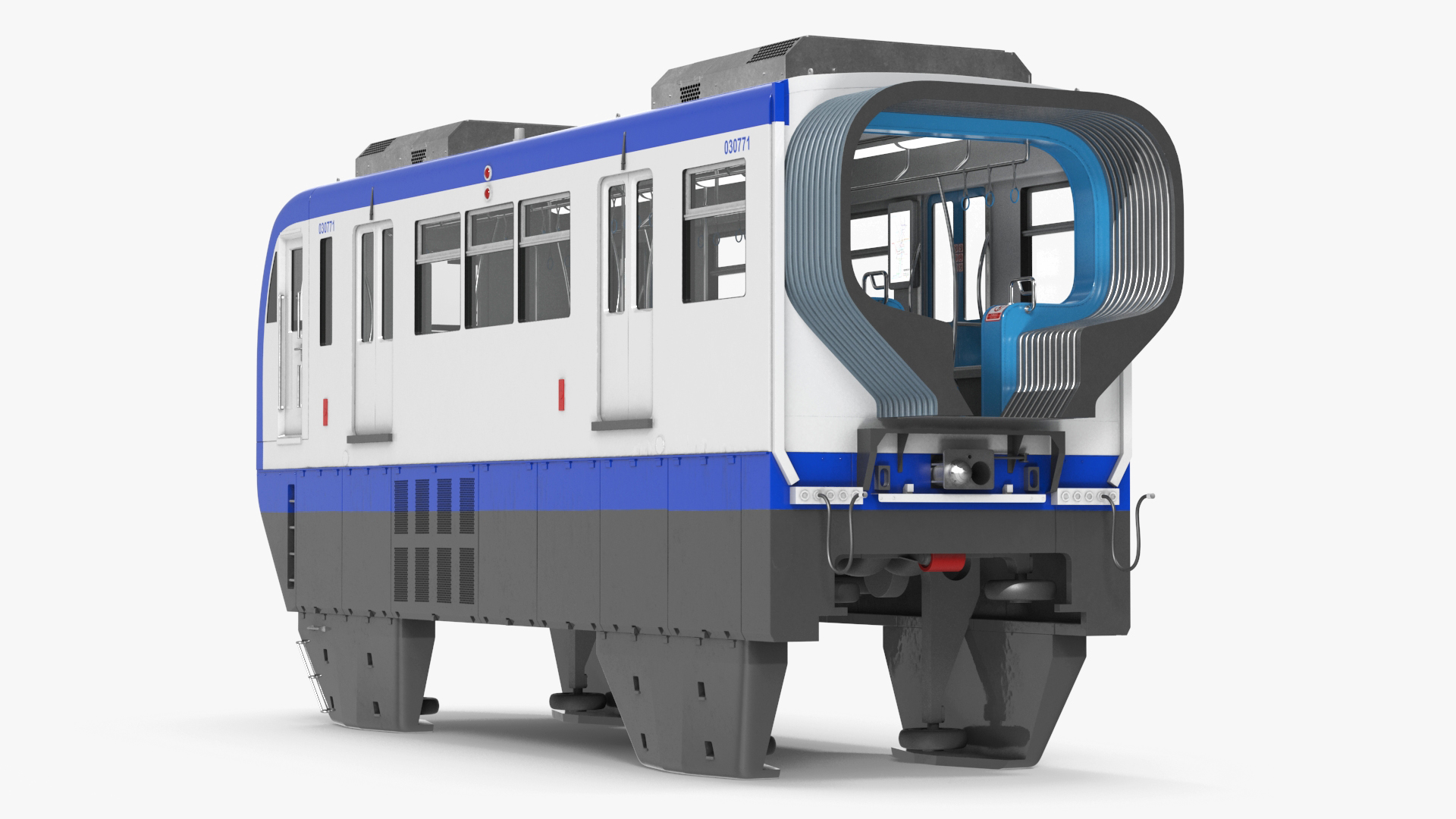 3D Chongqing Monorail Train Head Car model