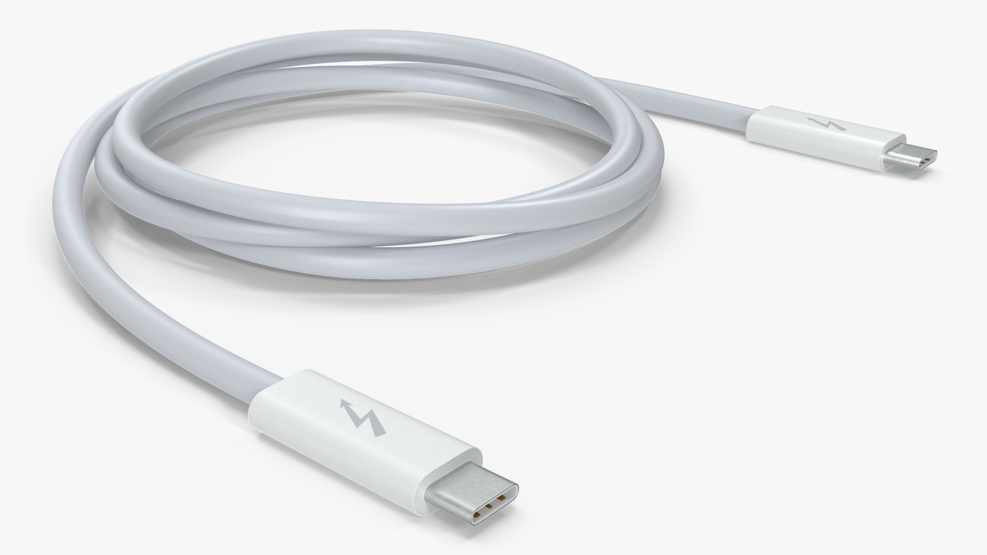 3D model Apple Thunderbolt 4 Pro Cable White