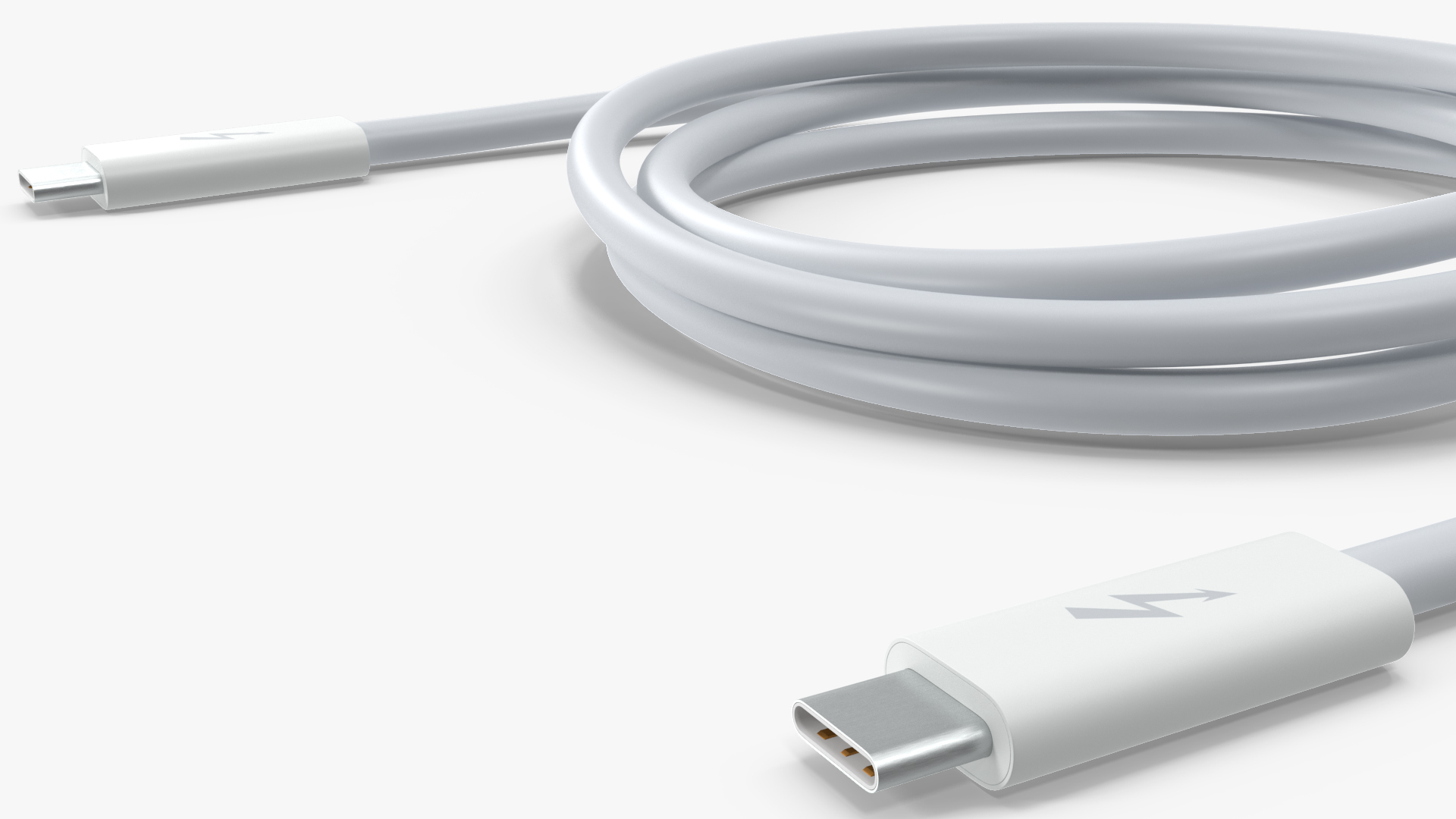 3D model Apple Thunderbolt 4 Pro Cable White