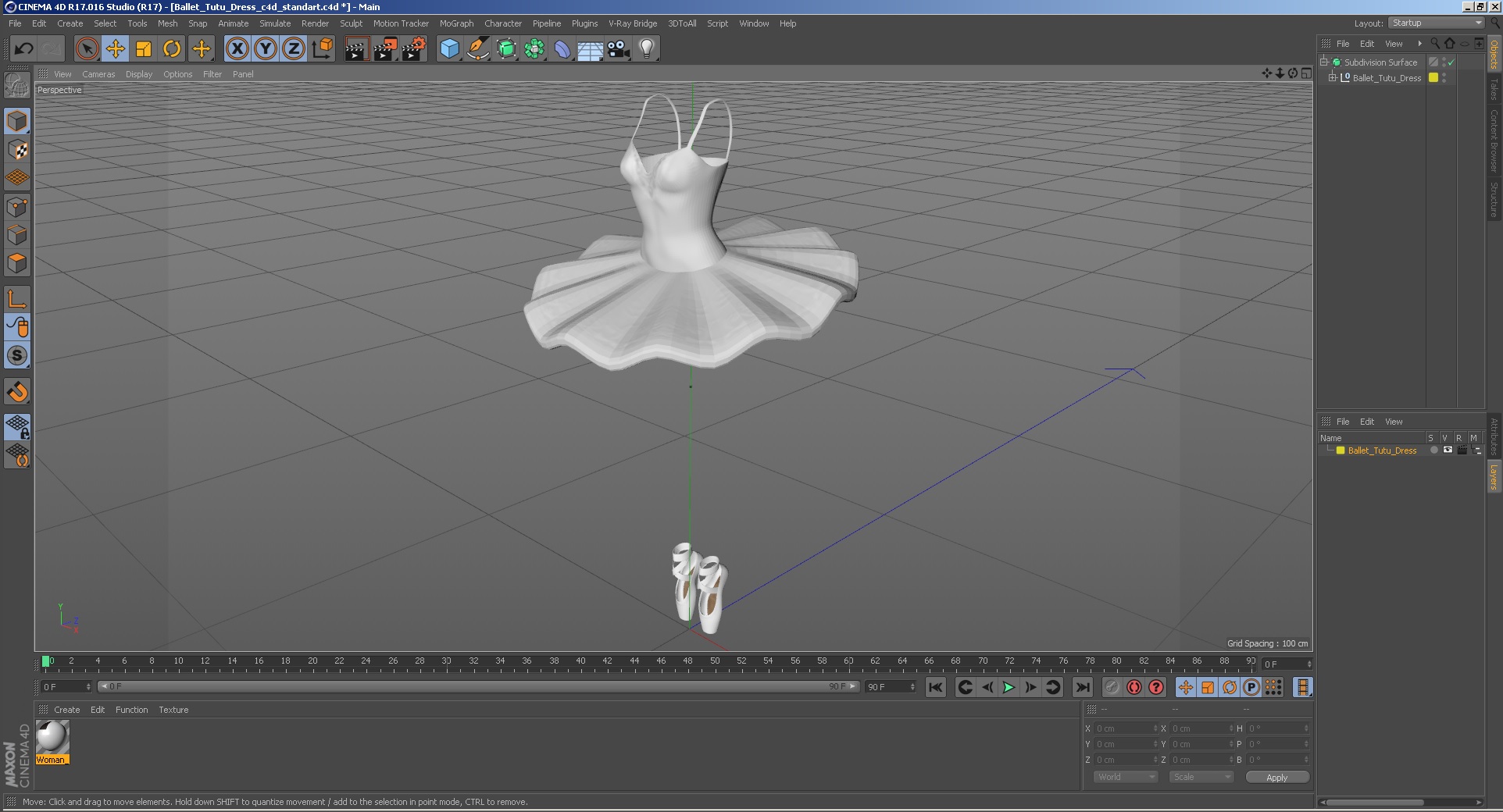 Ballet Tutu Dress 3D